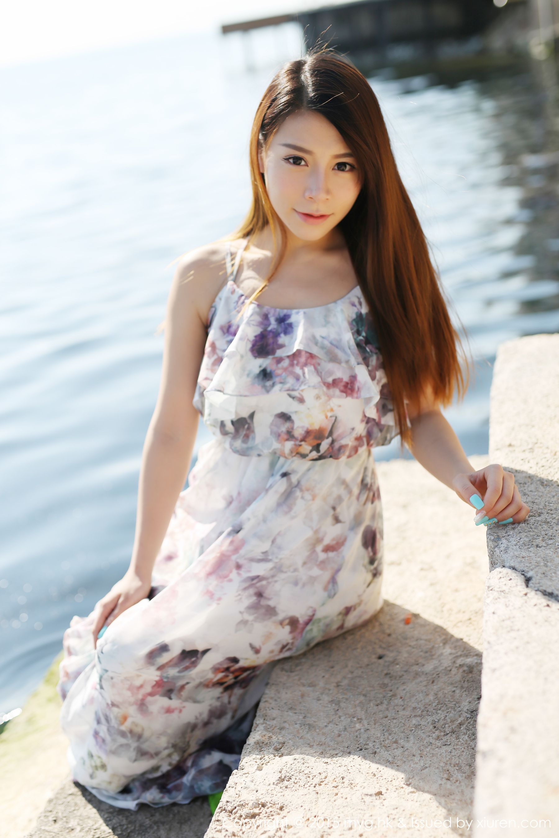 Vetiver嘉宝贝儿《小清新唯美长裙+牛仔装》 [美媛馆MyGirl] Vol.106