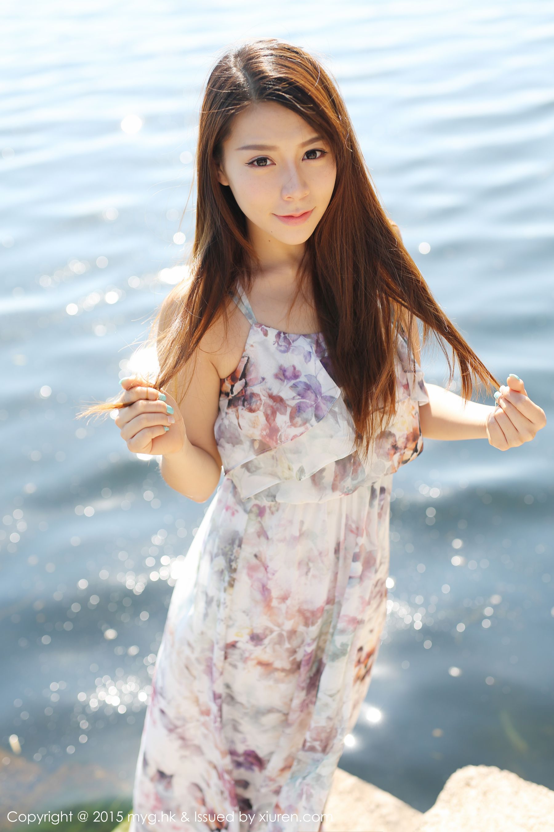 Vetiver嘉宝贝儿《小清新唯美长裙+牛仔装》 [美媛馆MyGirl] Vol.106