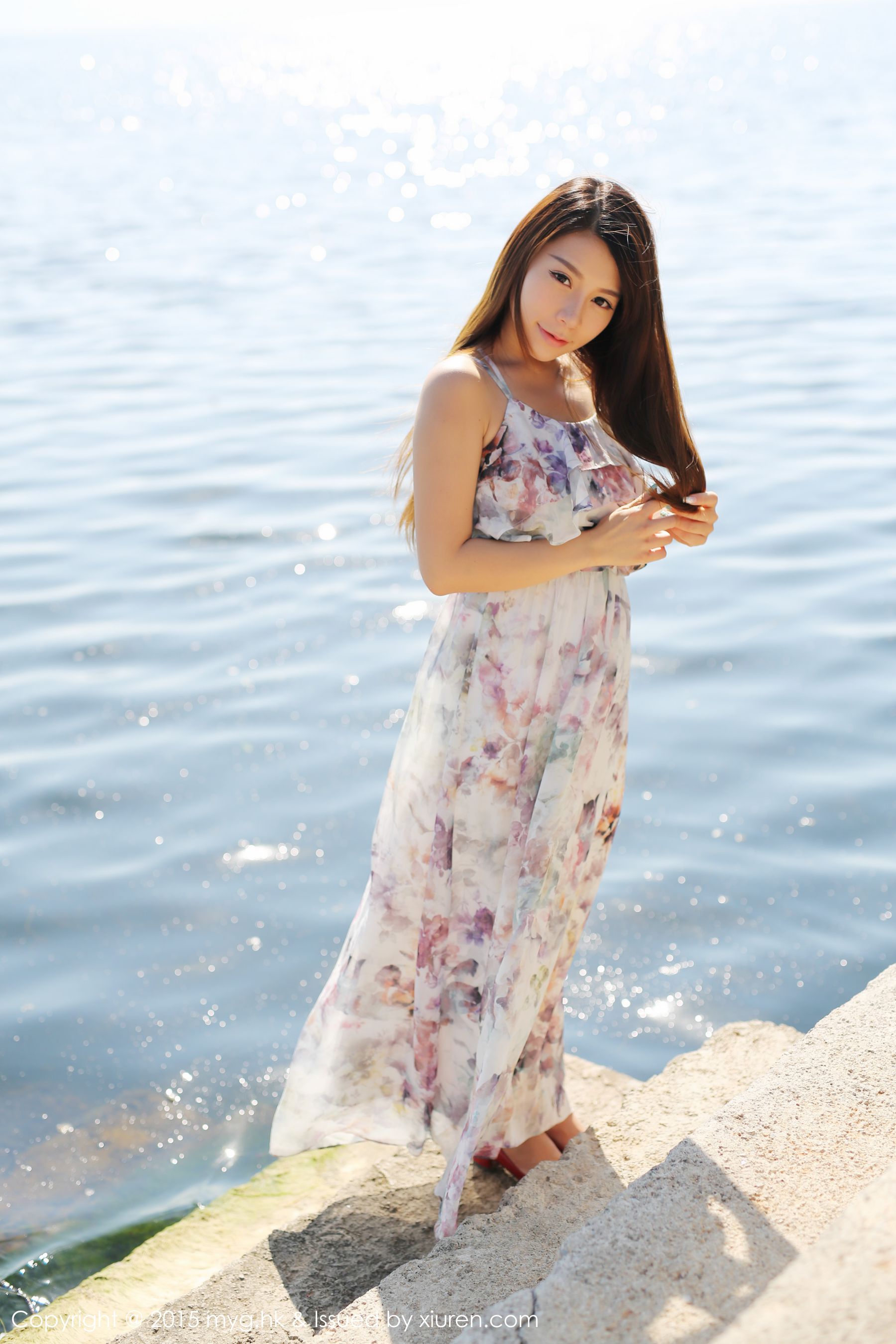 Vetiver嘉宝贝儿《小清新唯美长裙+牛仔装》 [美媛馆MyGirl] Vol.106