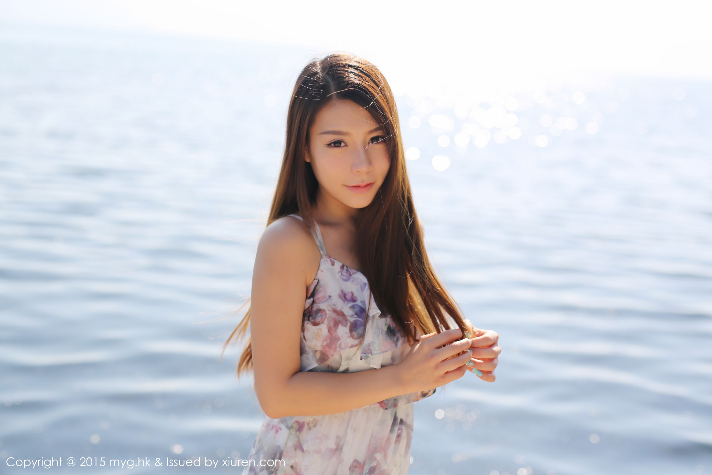 Vetiver嘉宝贝儿《小清新唯美长裙+牛仔装》 [美媛馆MyGirl] Vol.106