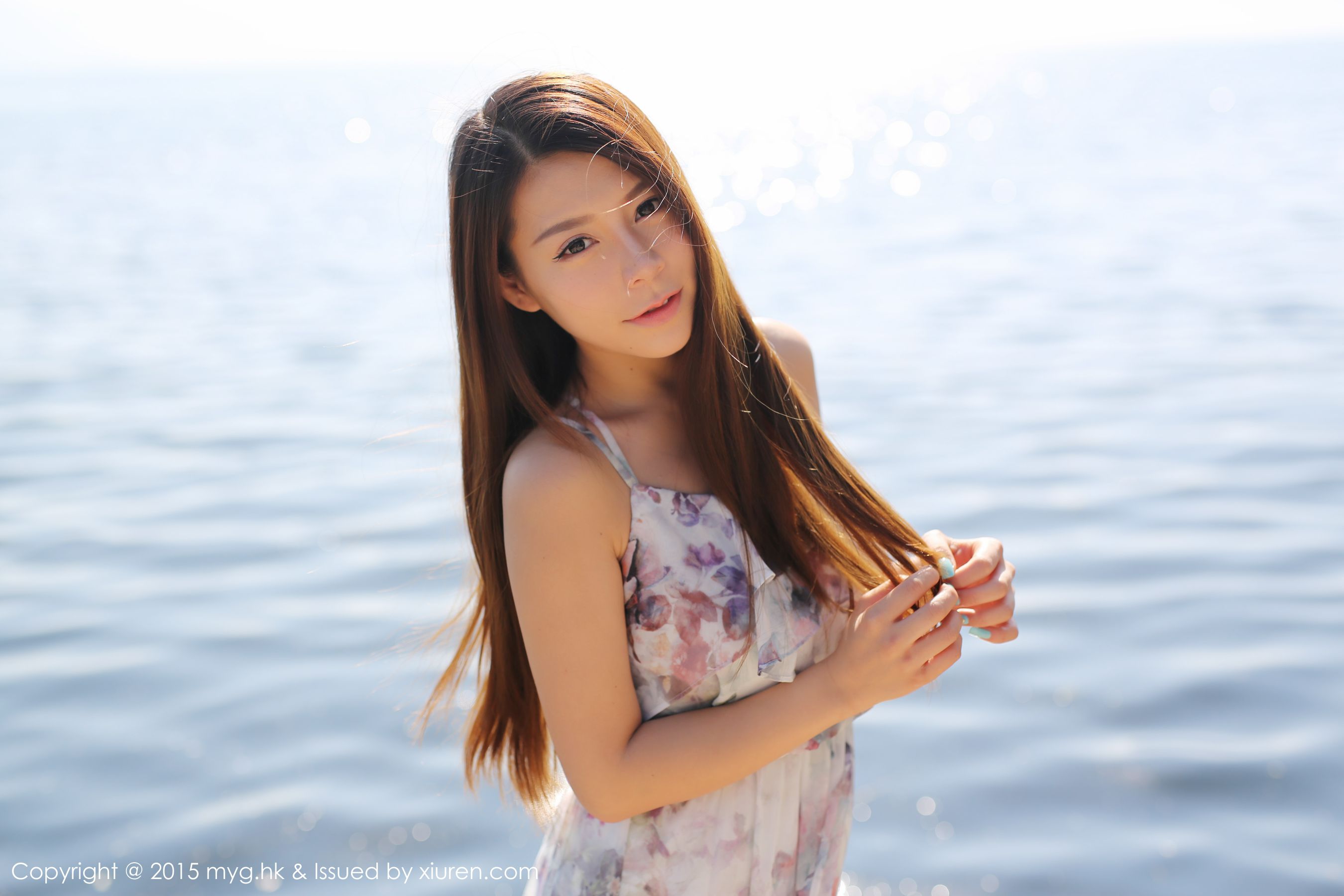 Vetiver嘉宝贝儿《小清新唯美长裙+牛仔装》 [美媛馆MyGirl] Vol.106