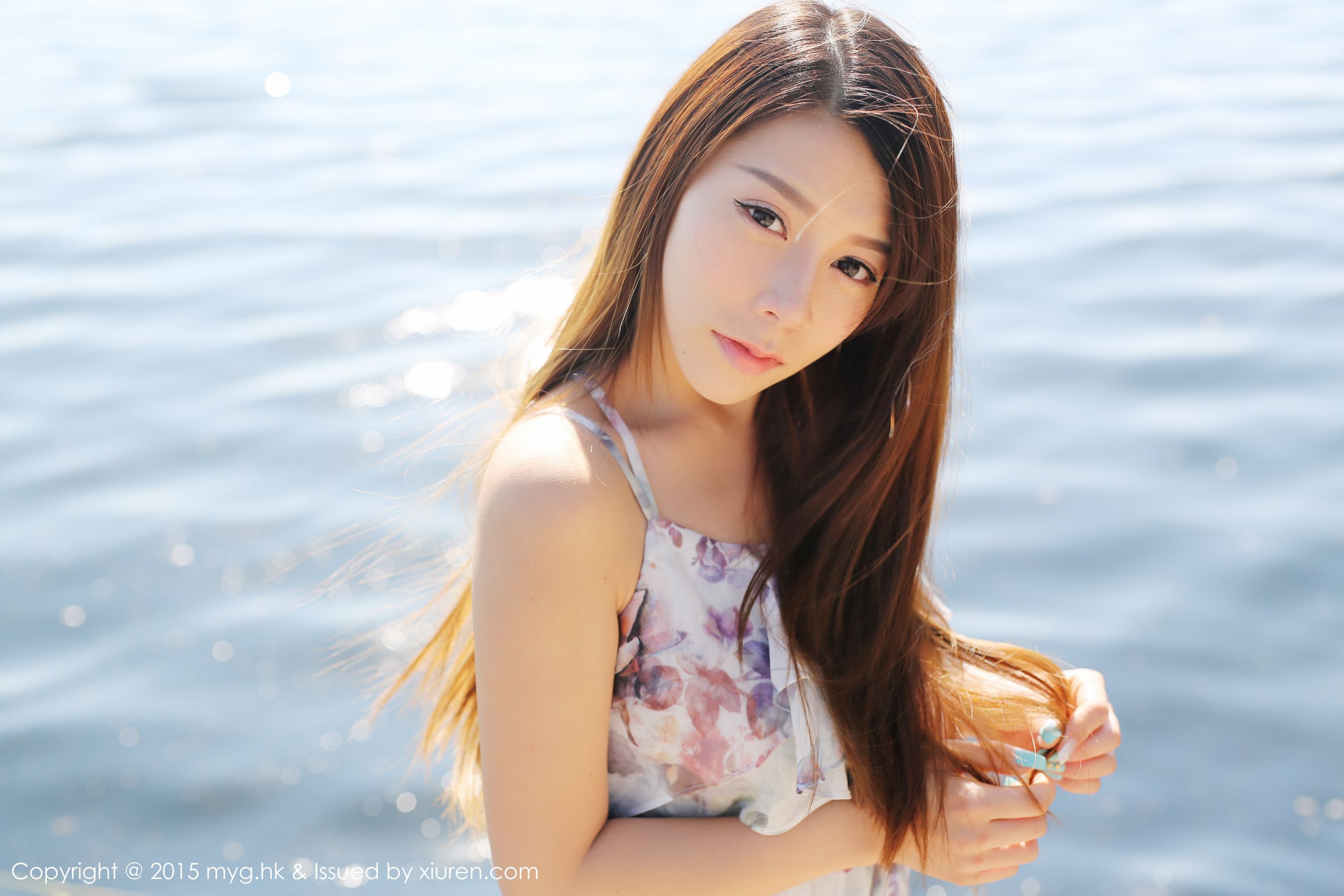 Vetiver嘉宝贝儿《小清新唯美长裙+牛仔装》 [美媛馆MyGirl] Vol.106