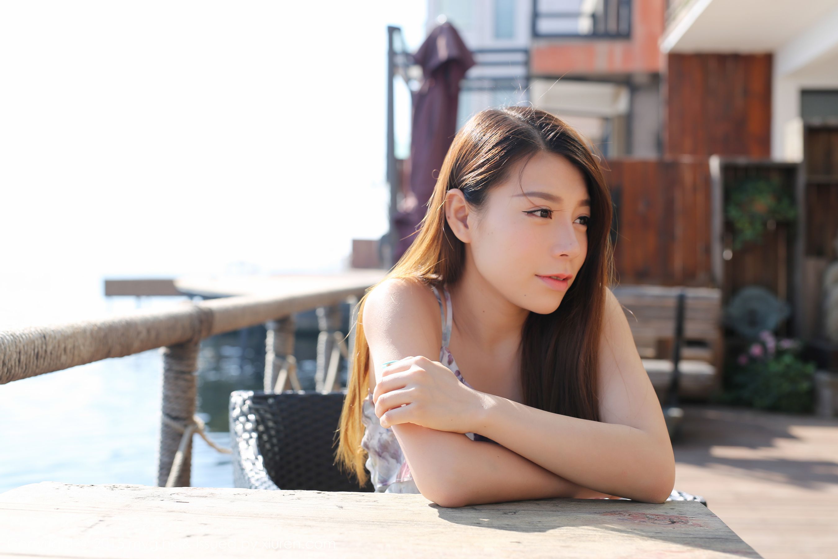 Vetiver嘉宝贝儿《小清新唯美长裙+牛仔装》 [美媛馆MyGirl] Vol.106