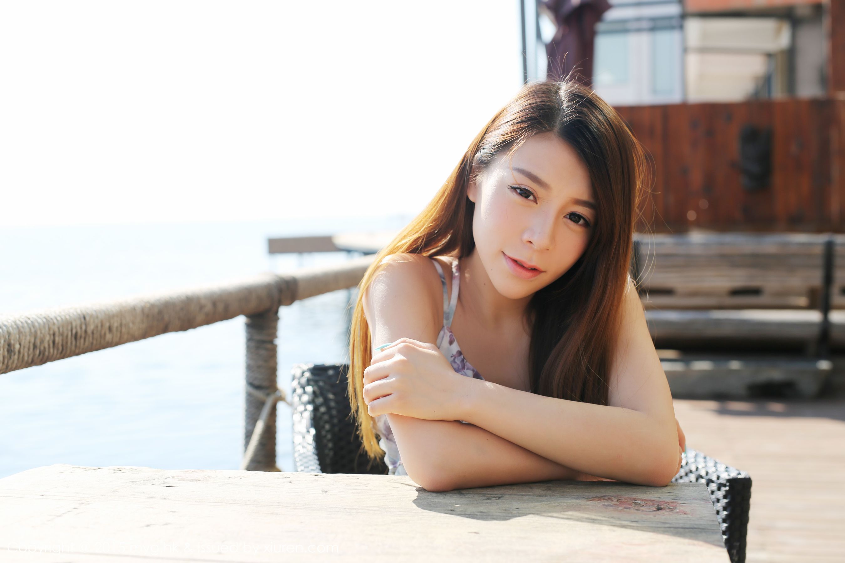 Vetiver嘉宝贝儿《小清新唯美长裙+牛仔装》 [美媛馆MyGirl] Vol.106