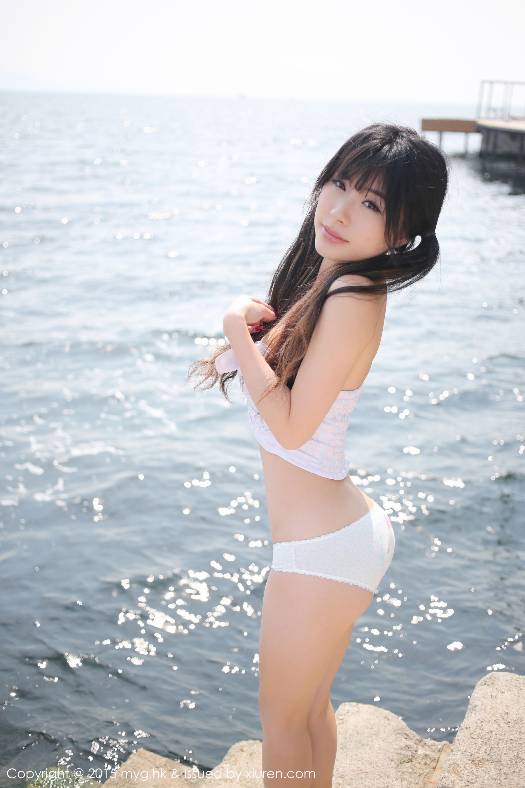 刘雪妮Verna《大理旅拍》内衣+英伦校服 [美媛馆MyGirl] Vol.108