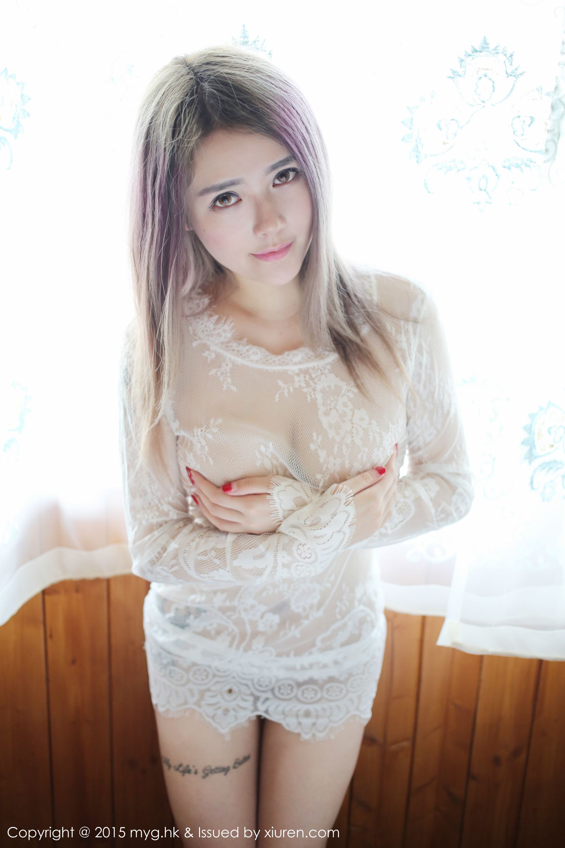 李雪婷Anna《初登场》蕾丝、透视内衣 [美媛馆MyGirl] Vol.127