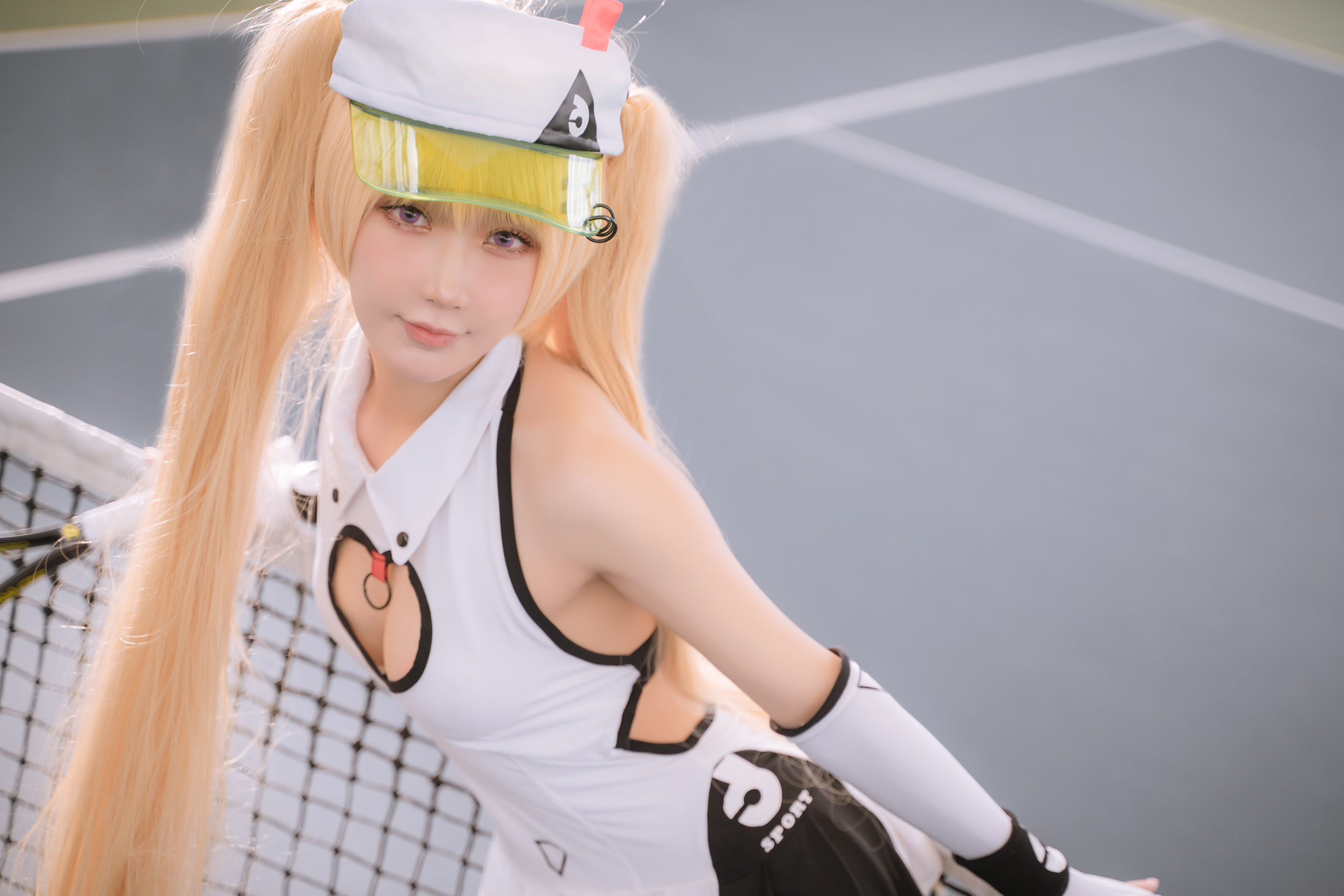 [COS福利] 动漫博主阿包也是兔娘 - 贝奇网球服