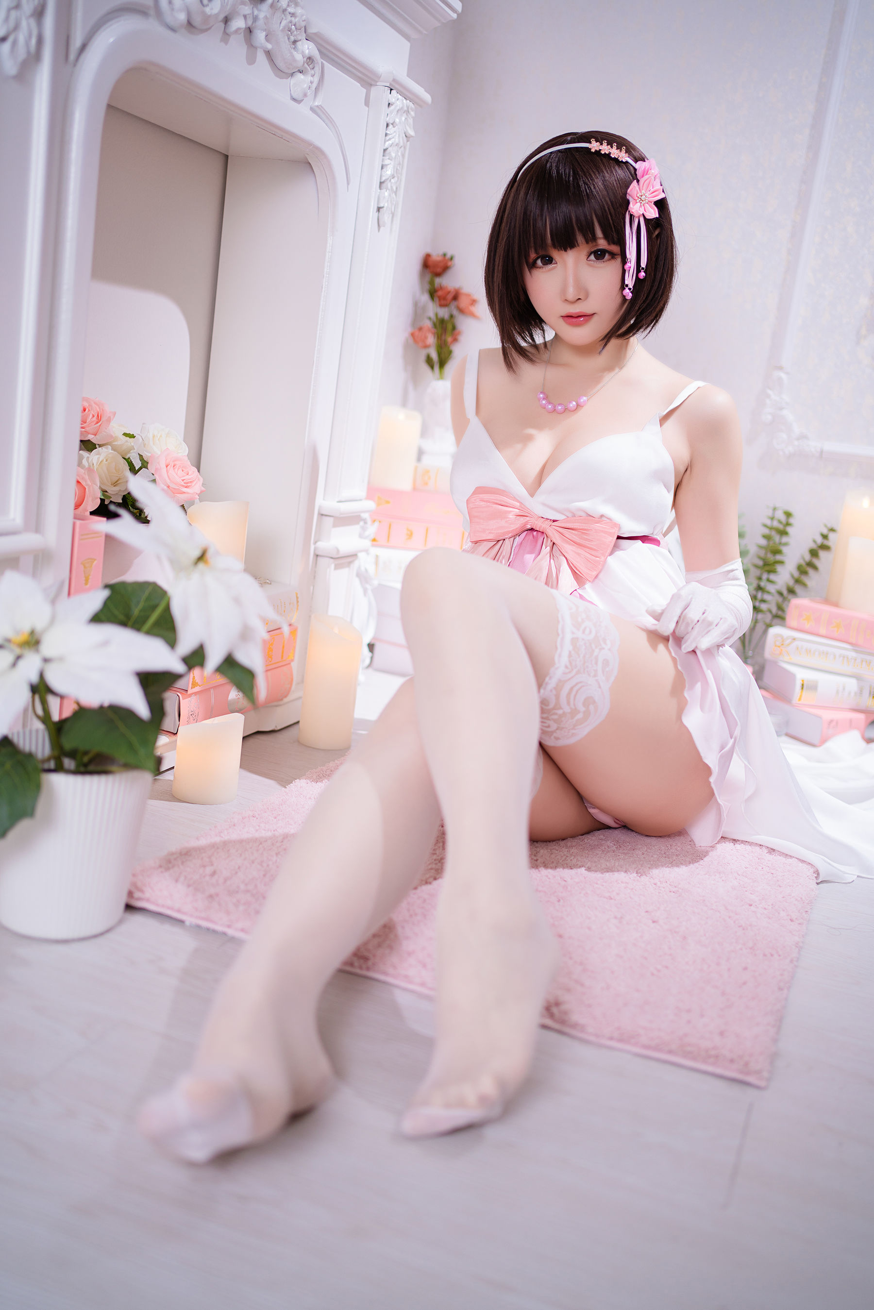 [COS福利] Coser小姐姐星之迟迟 - 加藤惠 特典礼服