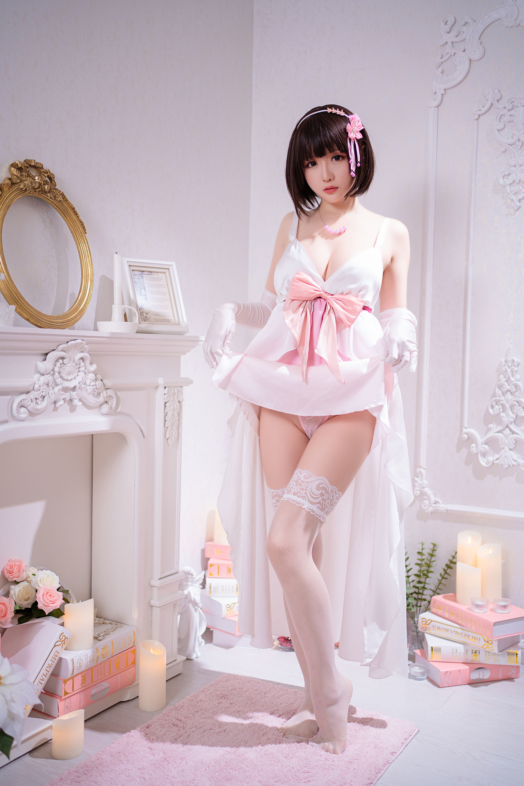 [COS福利] Coser小姐姐星之迟迟 - 加藤惠 特典礼服