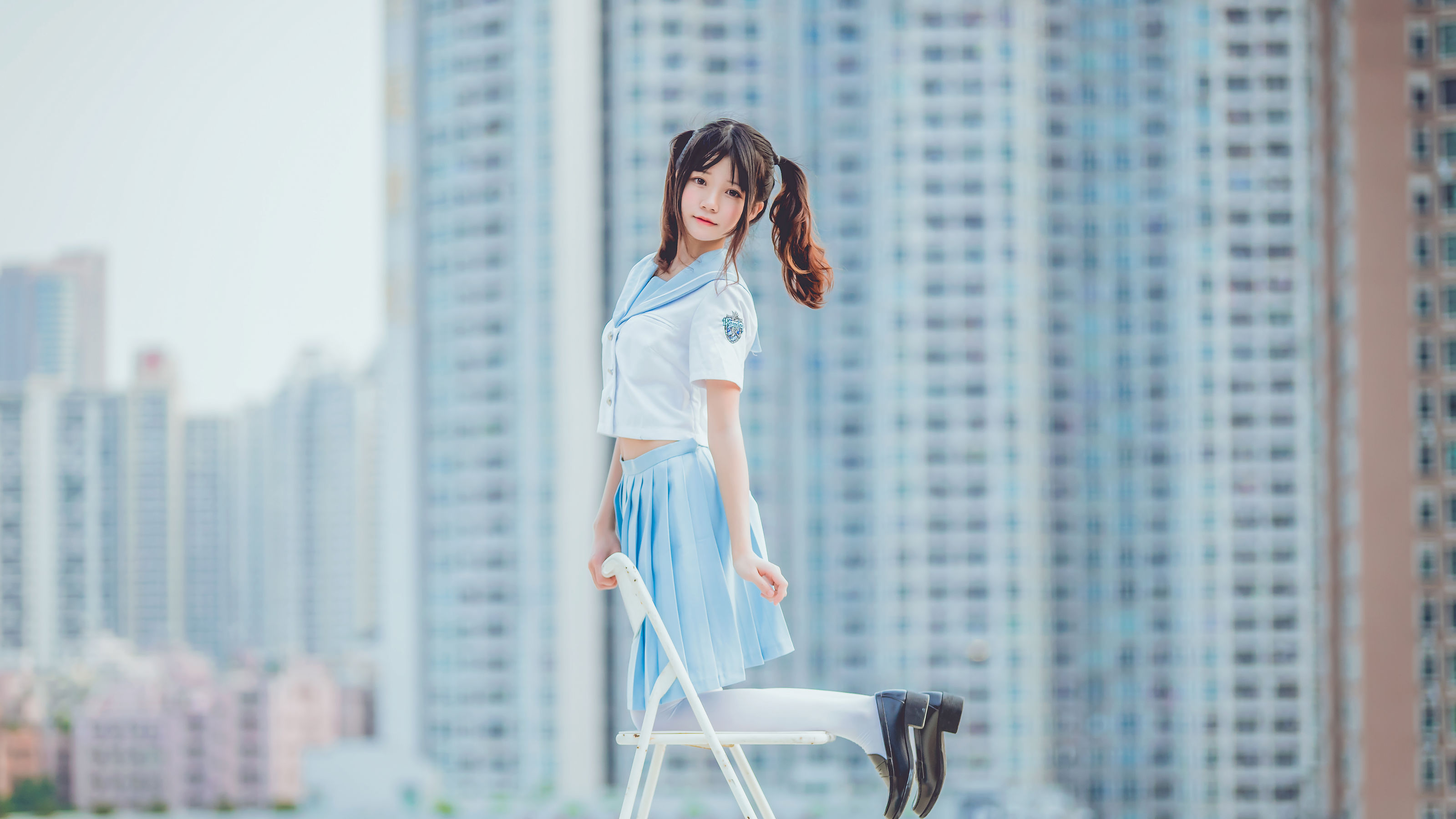 [COS福利] 桜桃喵 - 少女之微风轻轻起
