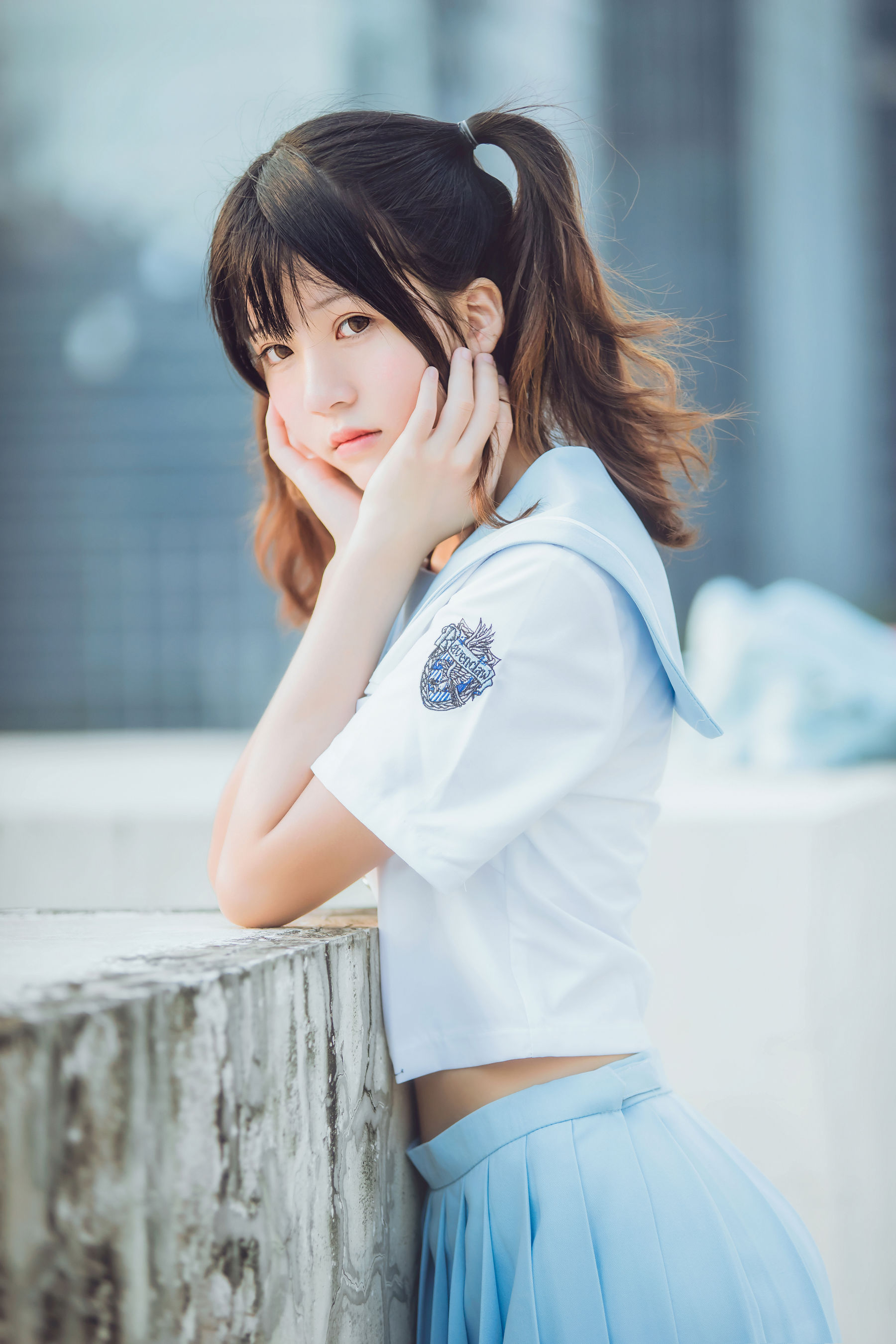 [COS福利] 桜桃喵 - 少女之微风轻轻起