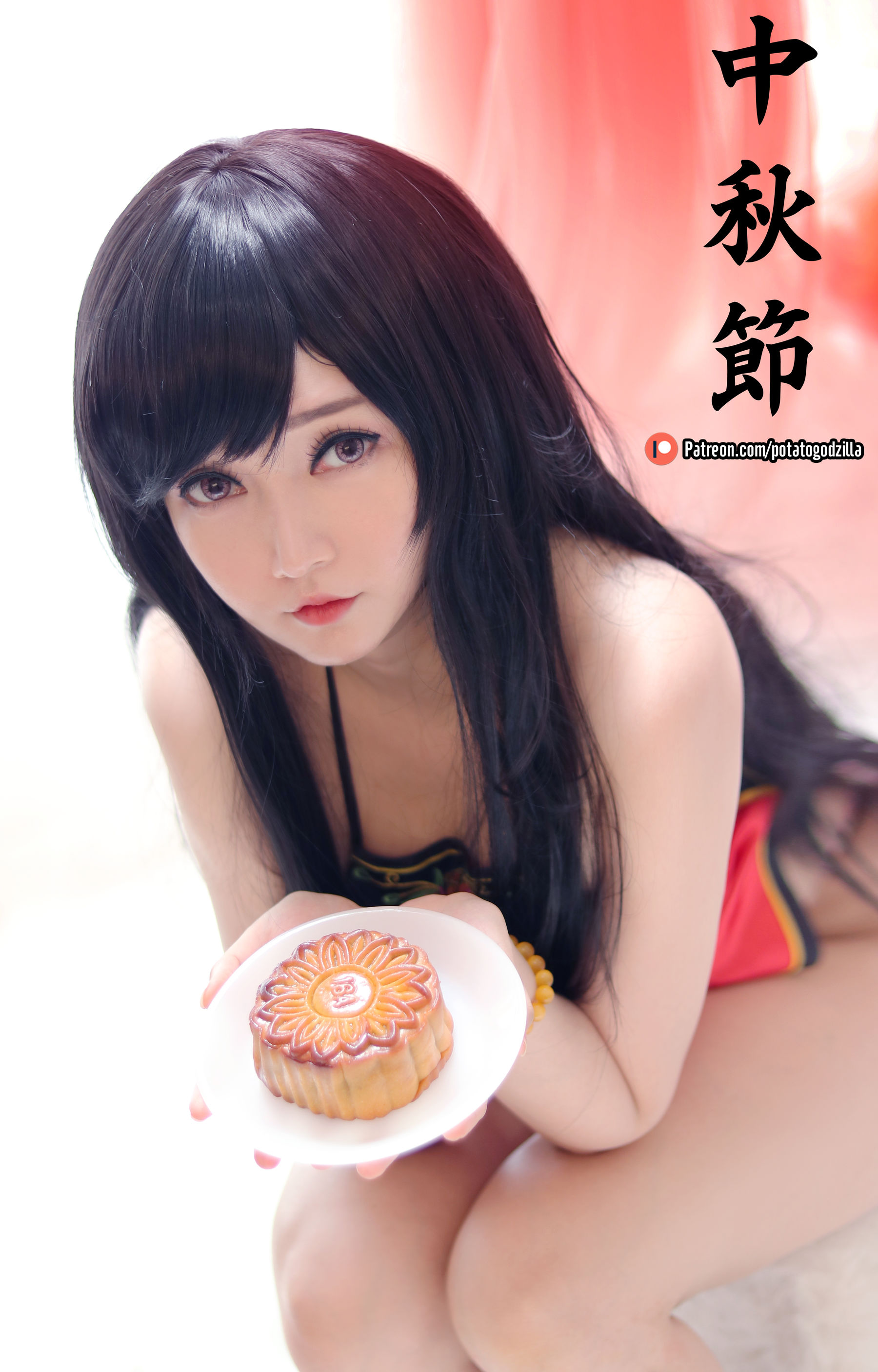 [COS福利] Coser小姐姐Potato Godzilla - Happy Mid Autumn 2019