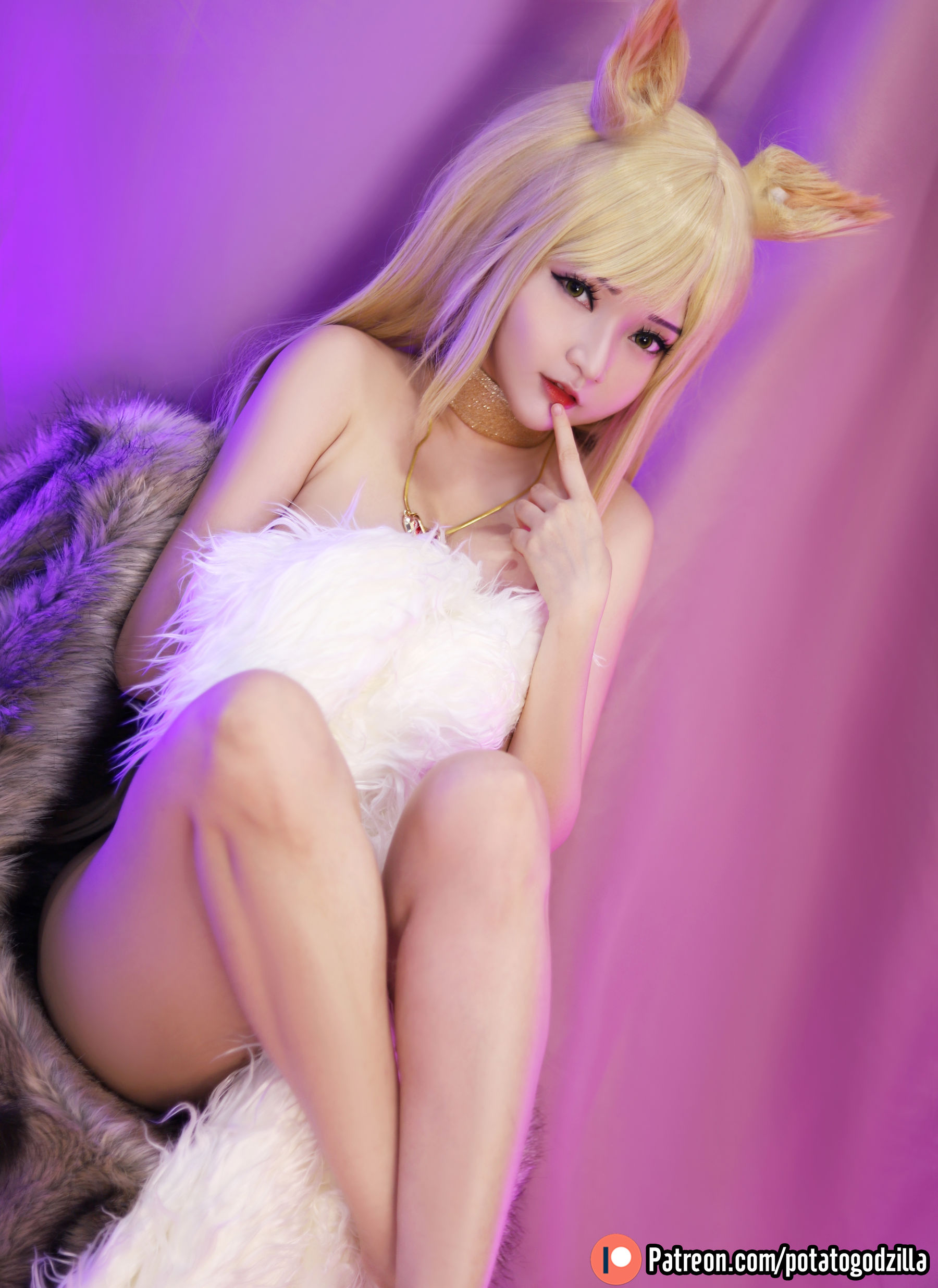 [COS福利] Coser小姐姐Potato Godzilla - KDA Ahri