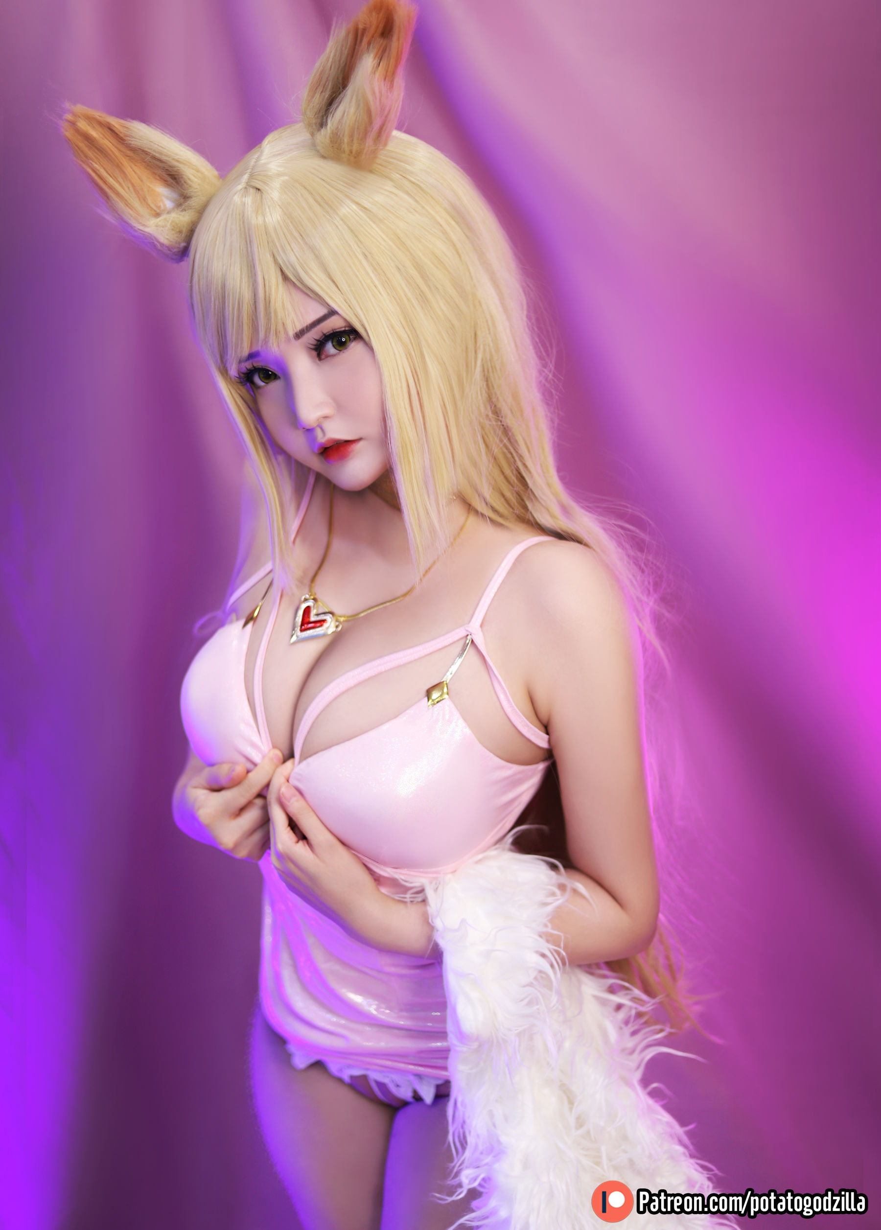 [COS福利] Coser小姐姐Potato Godzilla - KDA Ahri