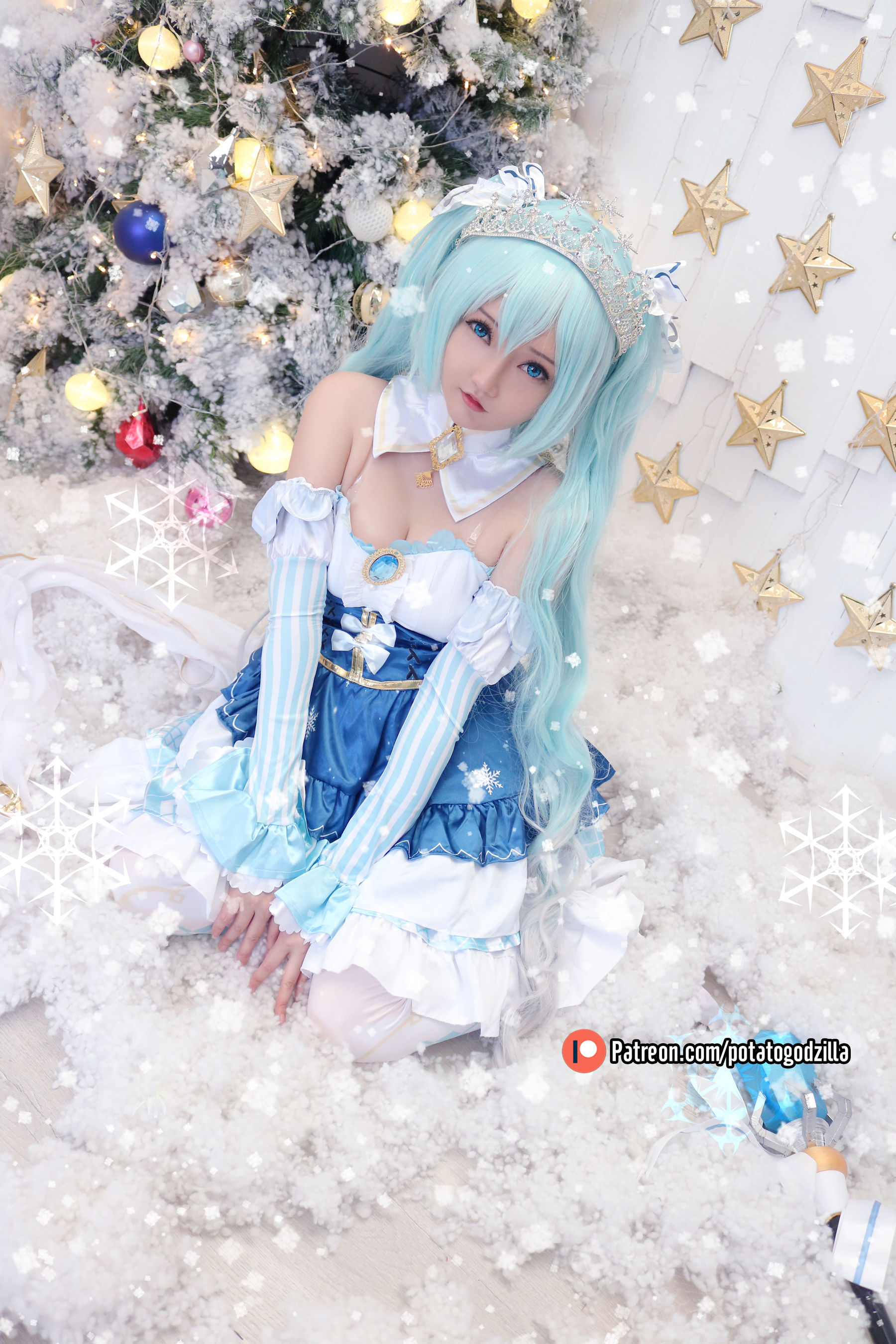 [COS福利] Coser小姐姐Potato Godzilla - Snow Miku