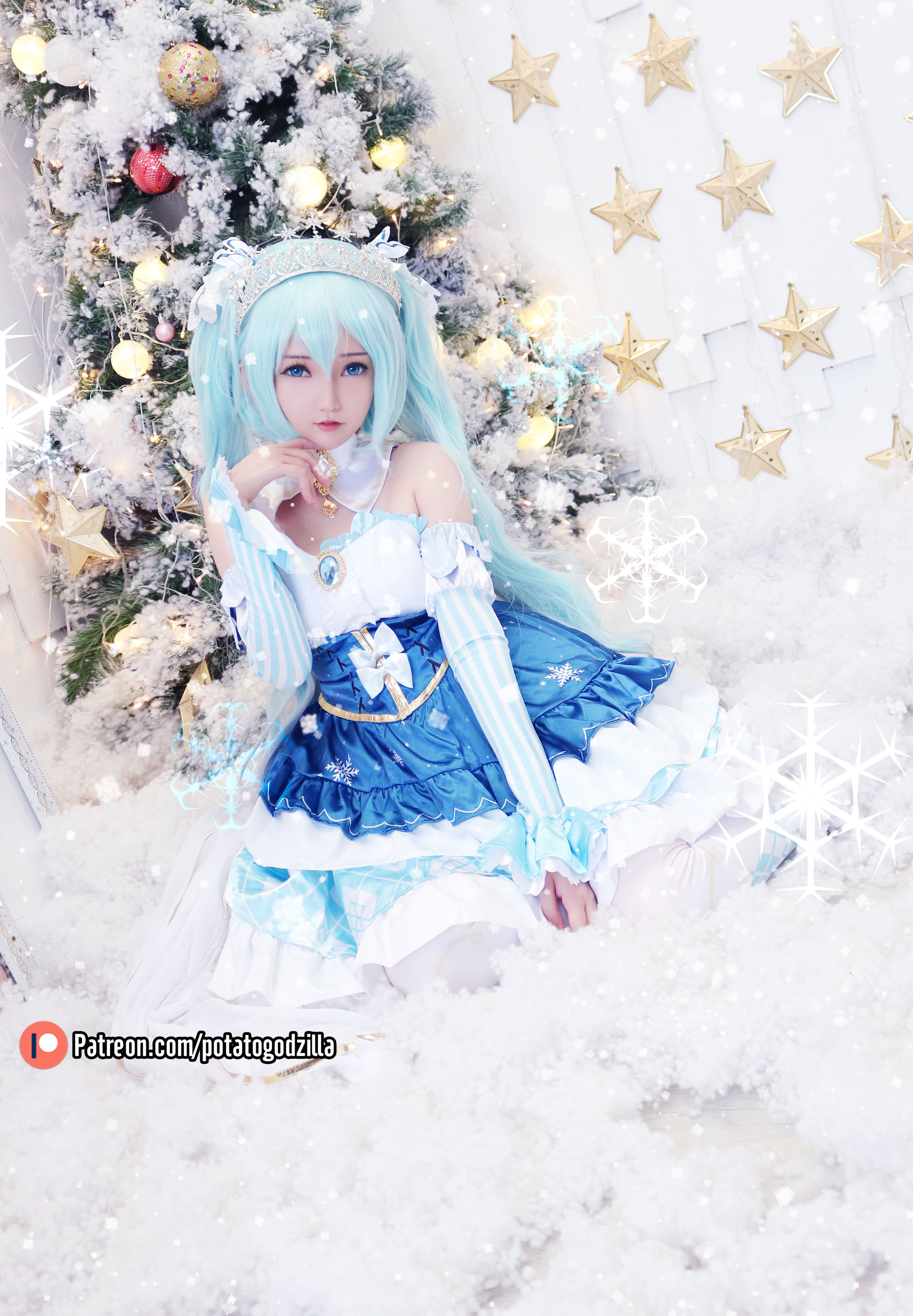 [COS福利] Coser小姐姐Potato Godzilla - Snow Miku