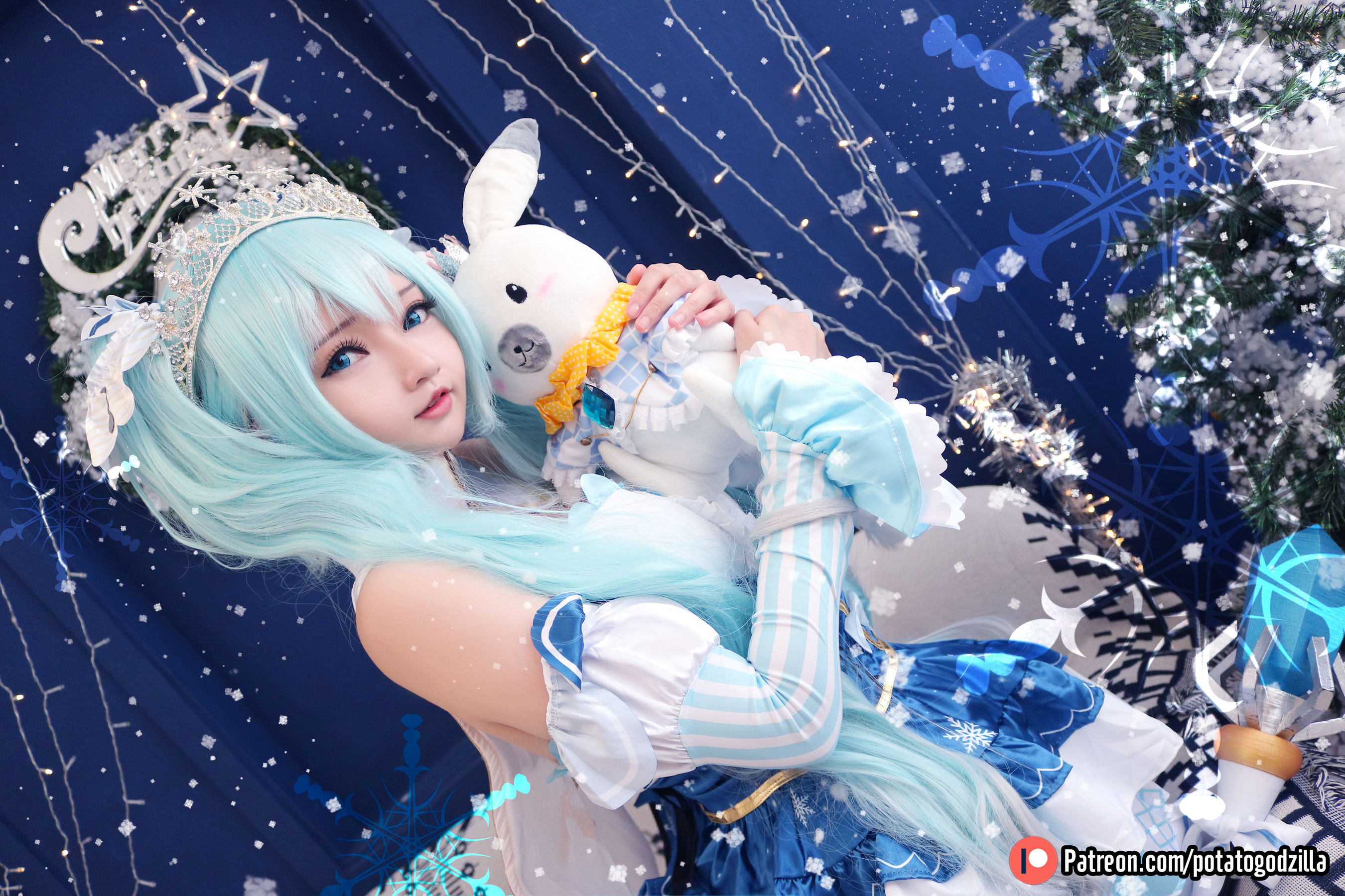 [COS福利] Coser小姐姐Potato Godzilla - Snow Miku