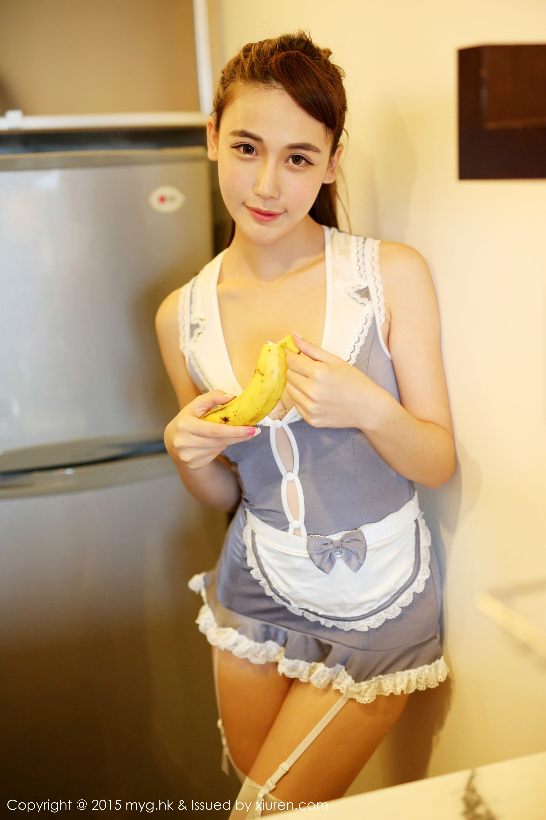 熊吖BOBO《英伦女仆装》 [美媛馆MyGirl] Vol.159