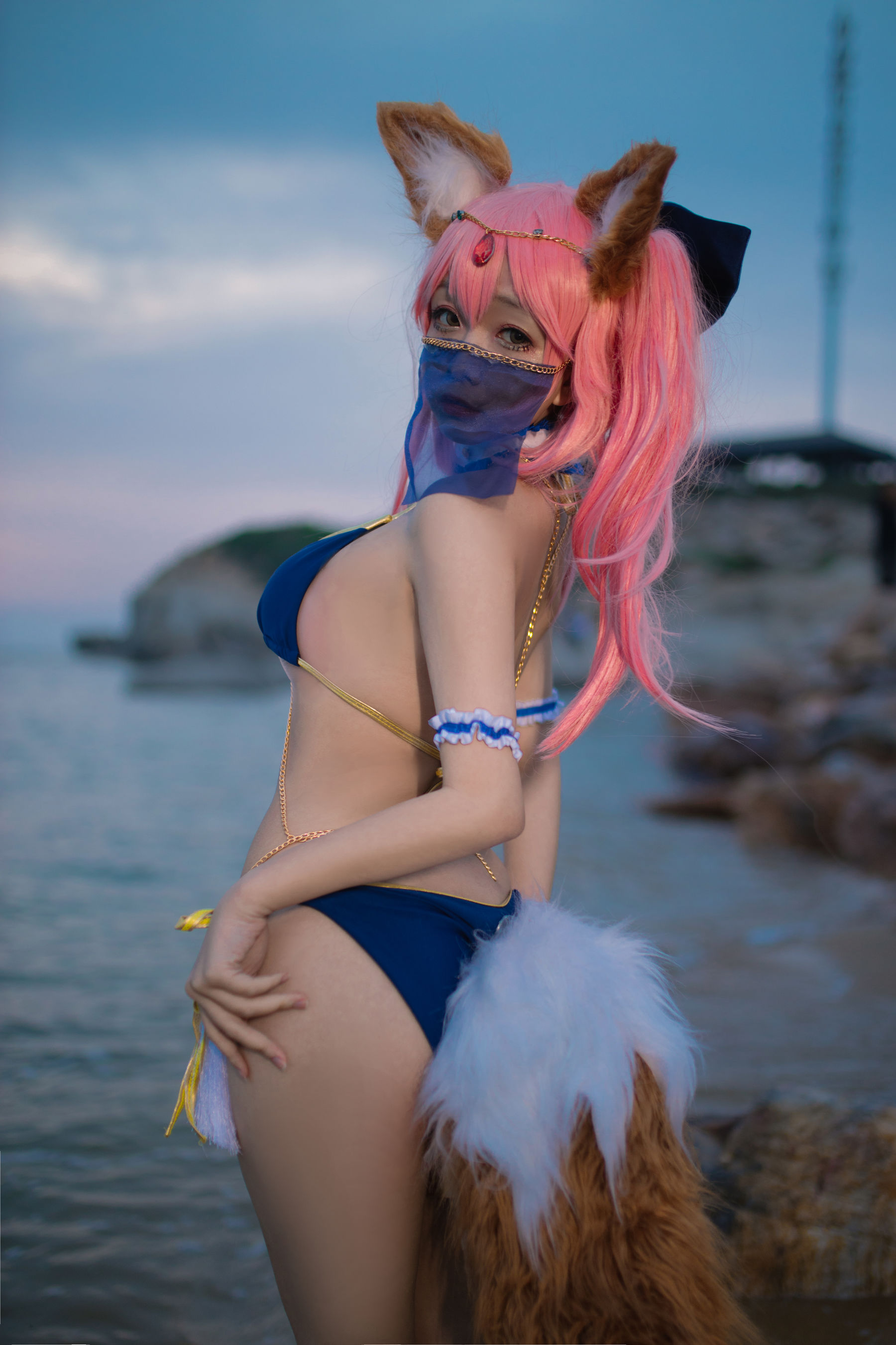 [COS福利] Cosplay日奈娇 - 玉藻前 阿拉伯舞娘