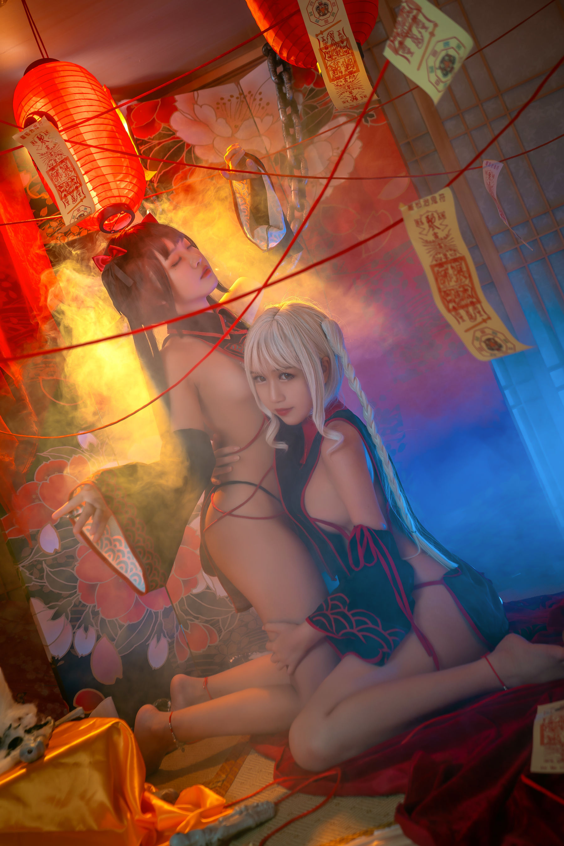 [COS福利] 动漫博主lovely呆玄 - 双人僵尸