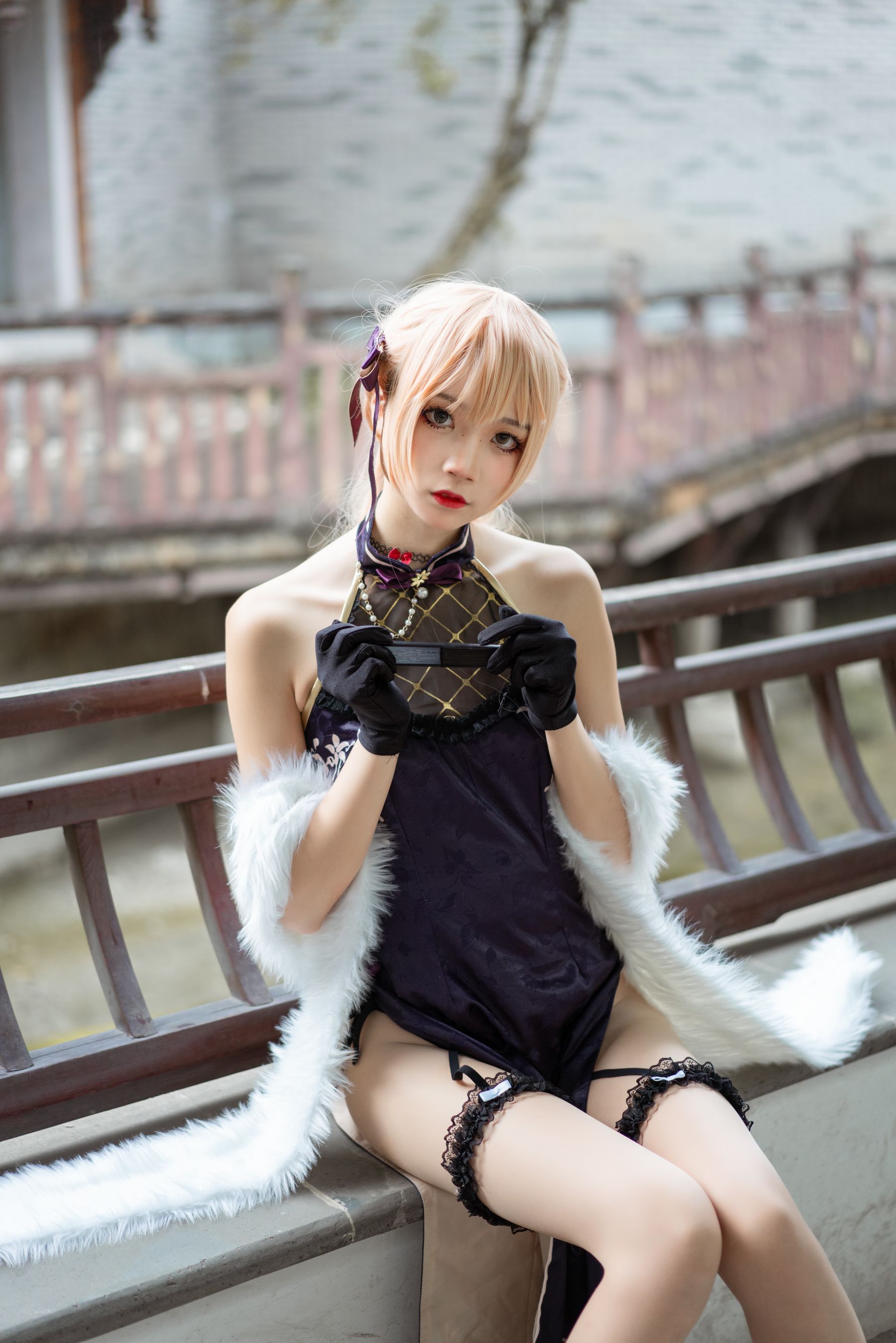[COS福利] 清纯少女五更百鬼 - OTS-14旗袍