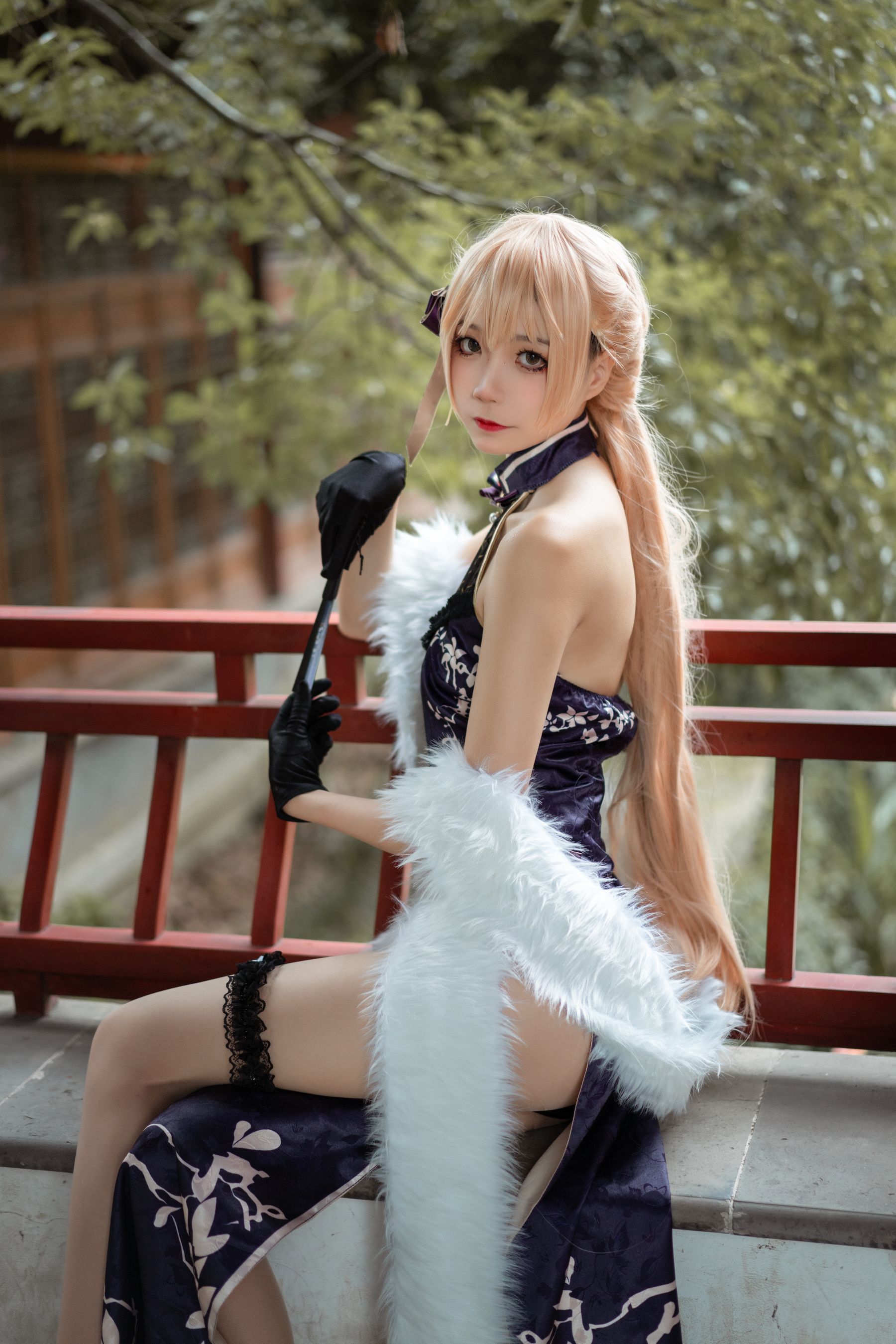 [COS福利] 清纯少女五更百鬼 - OTS-14旗袍