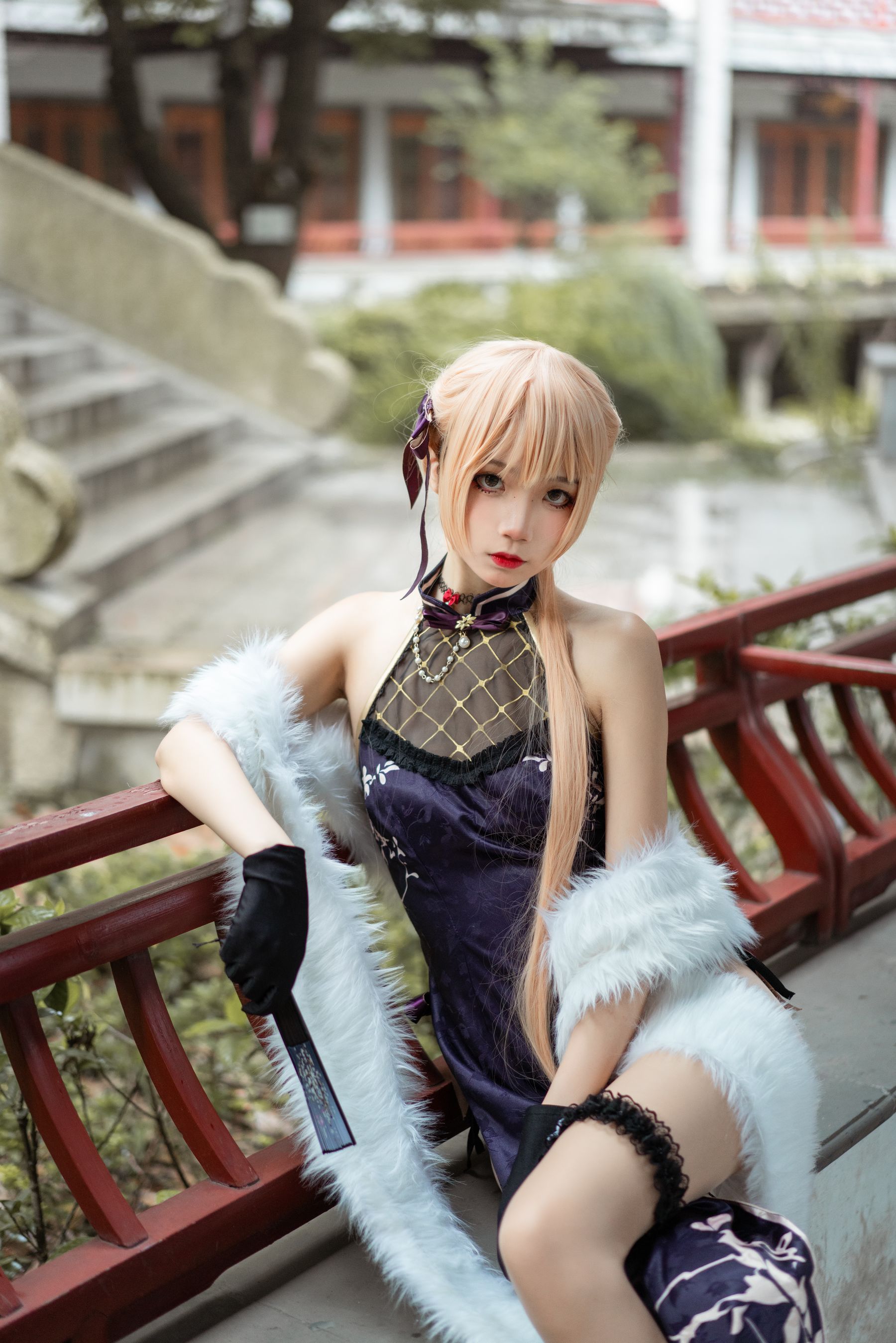 [COS福利] 清纯少女五更百鬼 - OTS-14旗袍