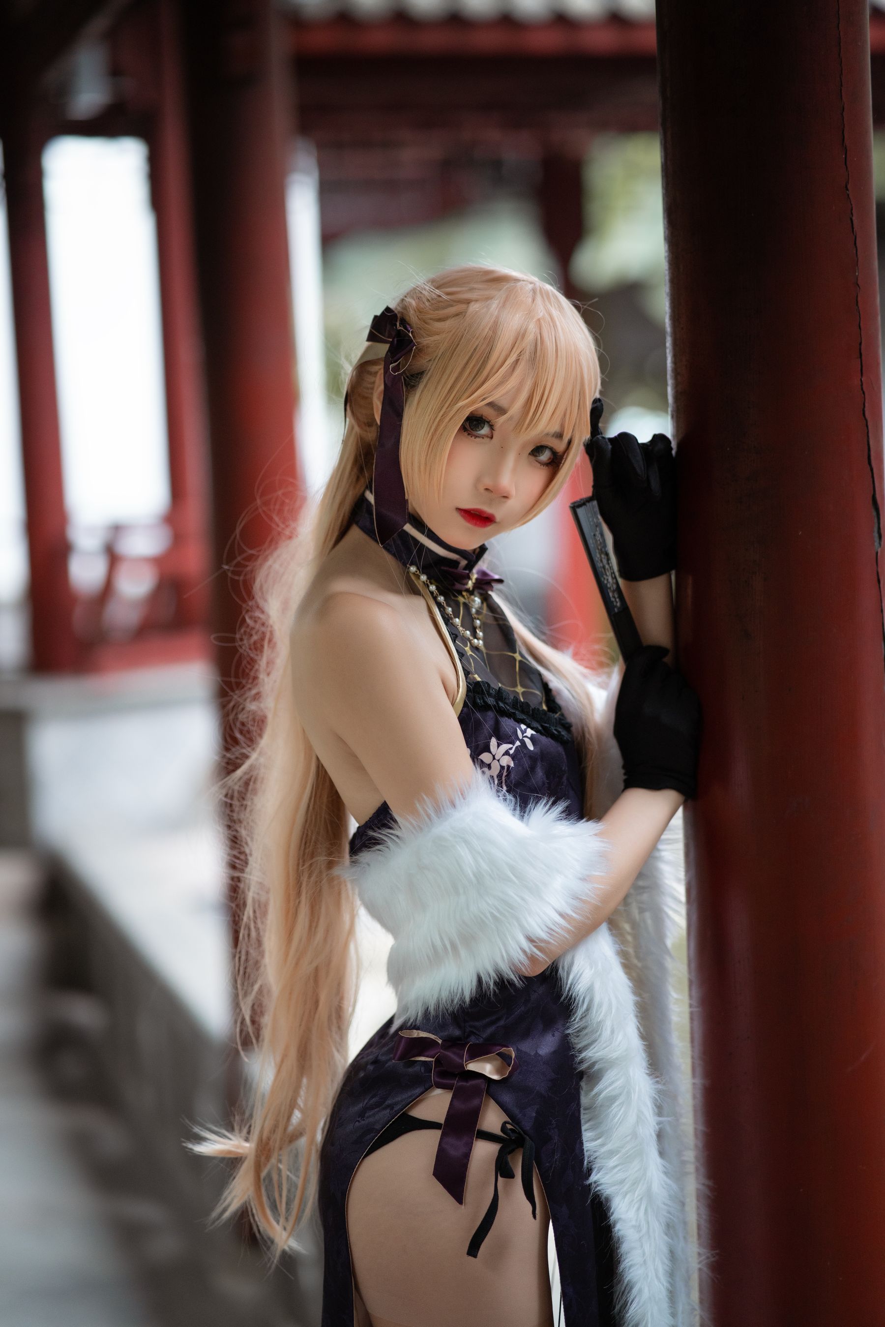 [COS福利] 清纯少女五更百鬼 - OTS-14旗袍