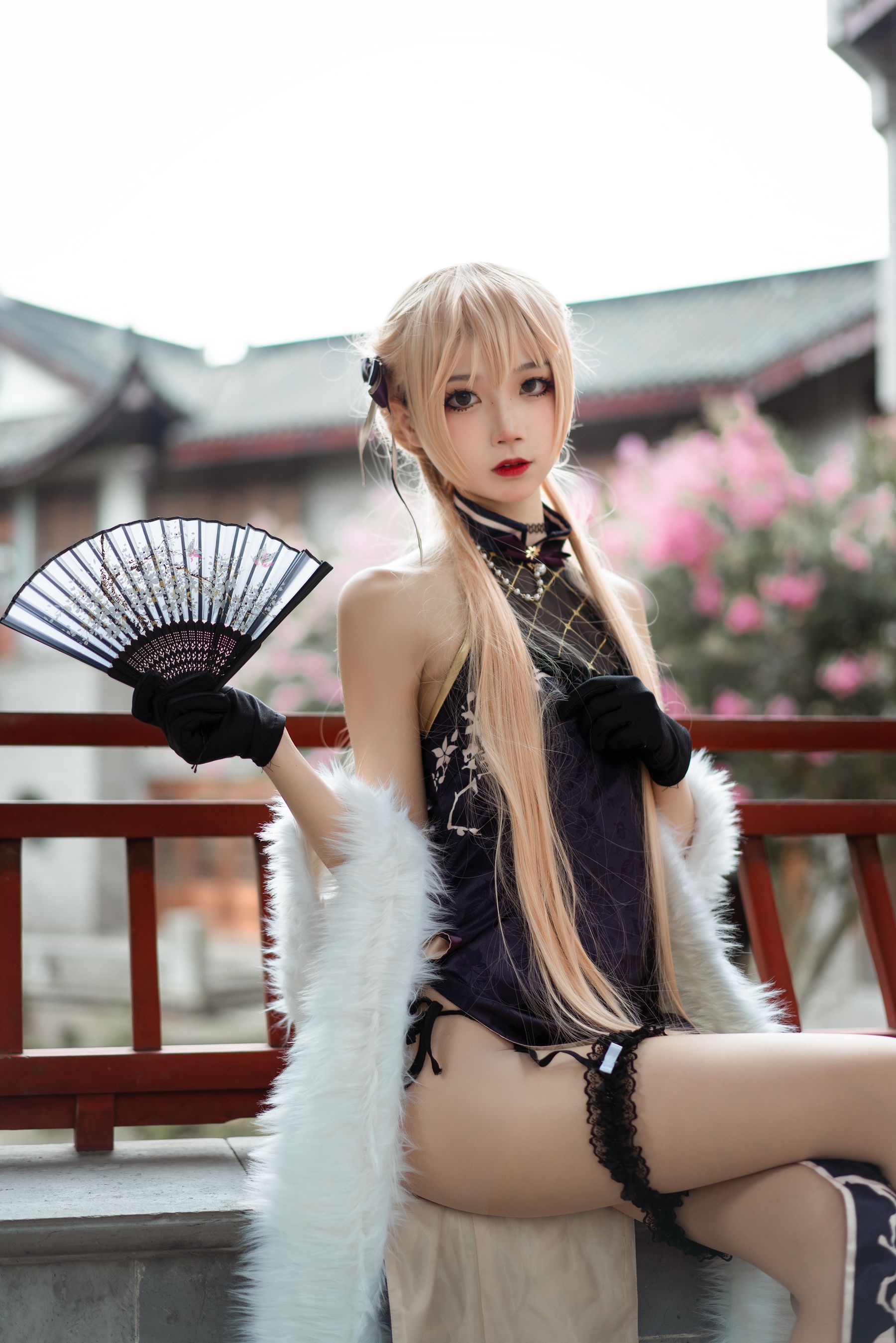 [COS福利] 清纯少女五更百鬼 - OTS-14旗袍