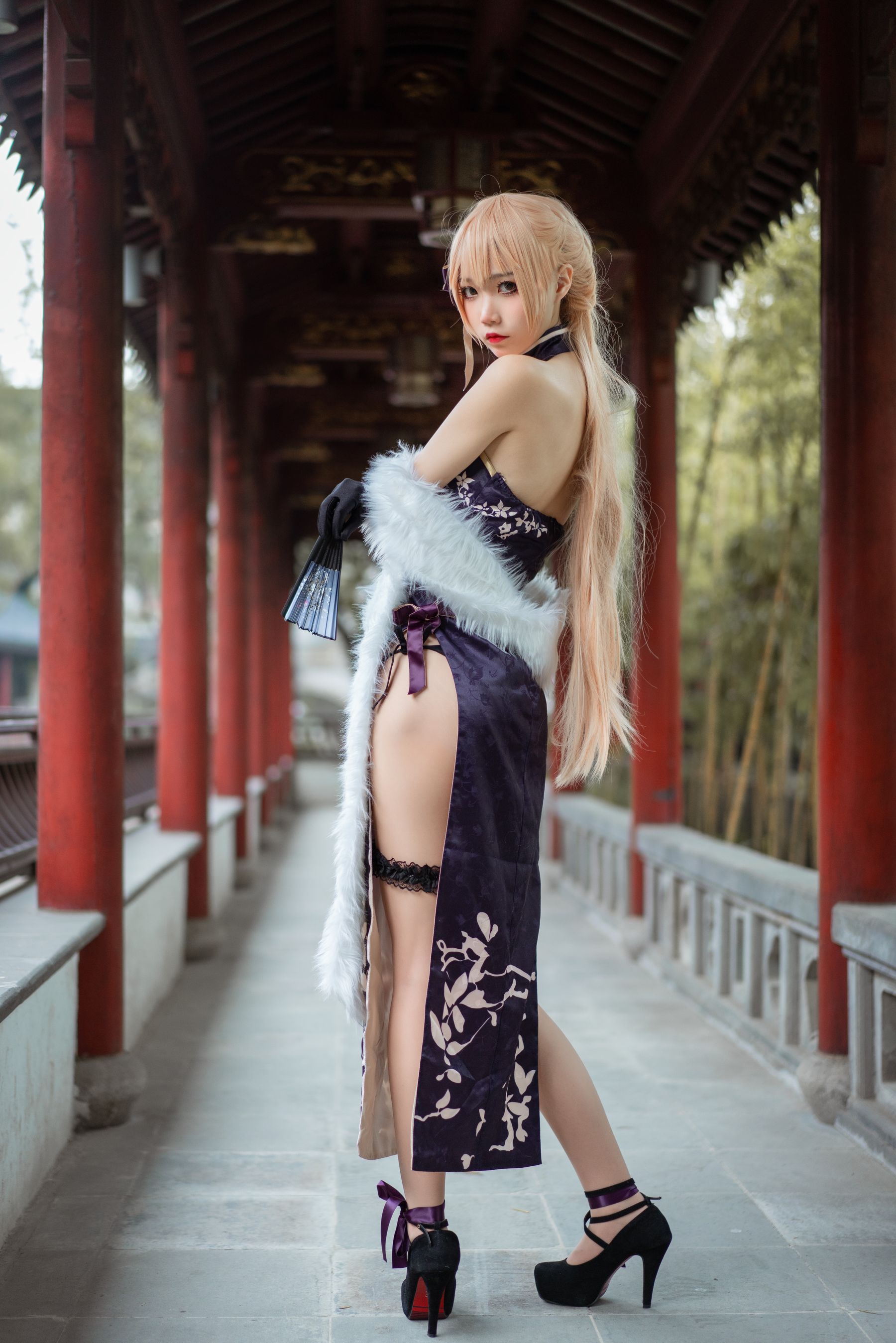 [COS福利] 清纯少女五更百鬼 - OTS-14旗袍