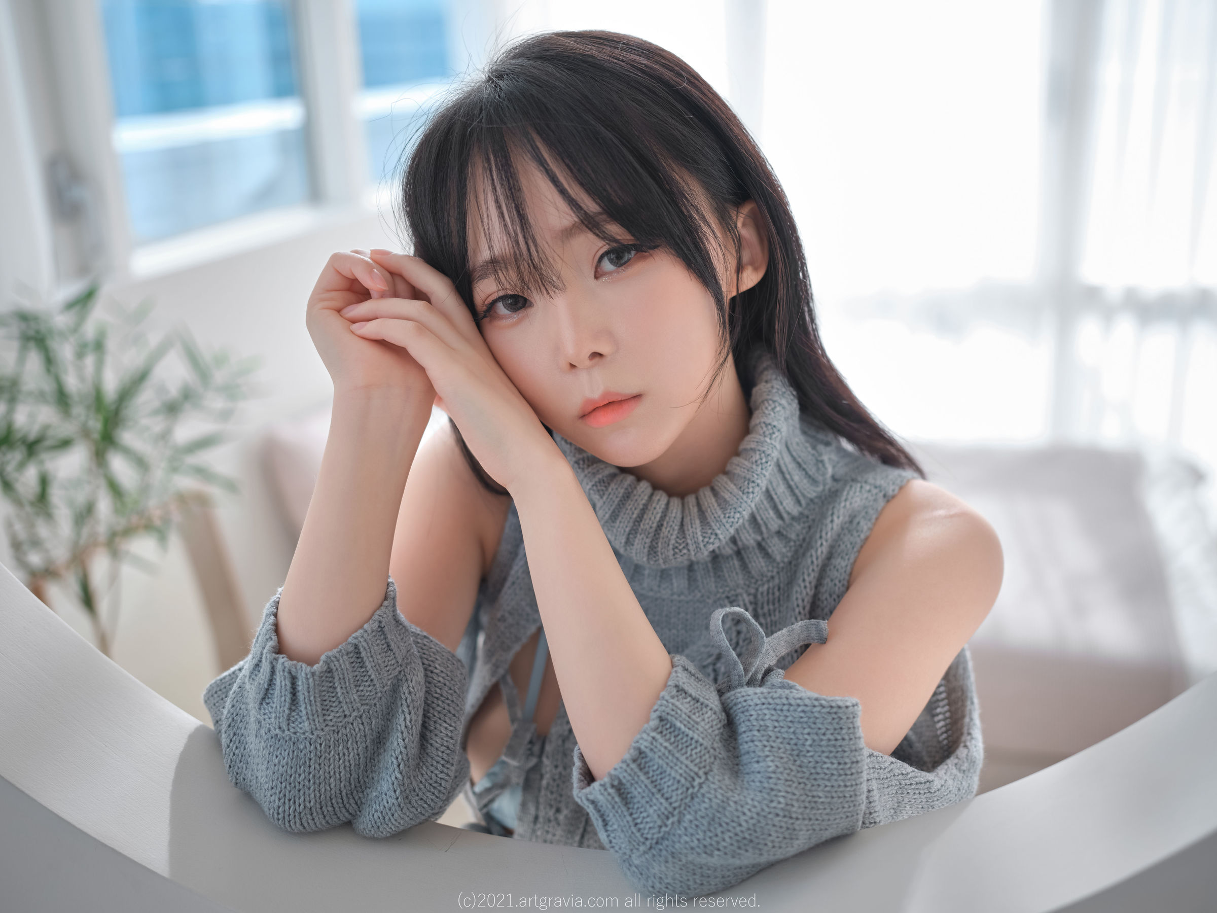 [ARTGRAVIA] VOL.243 Ming Sunha - 漏洞毛衣+情趣内衣