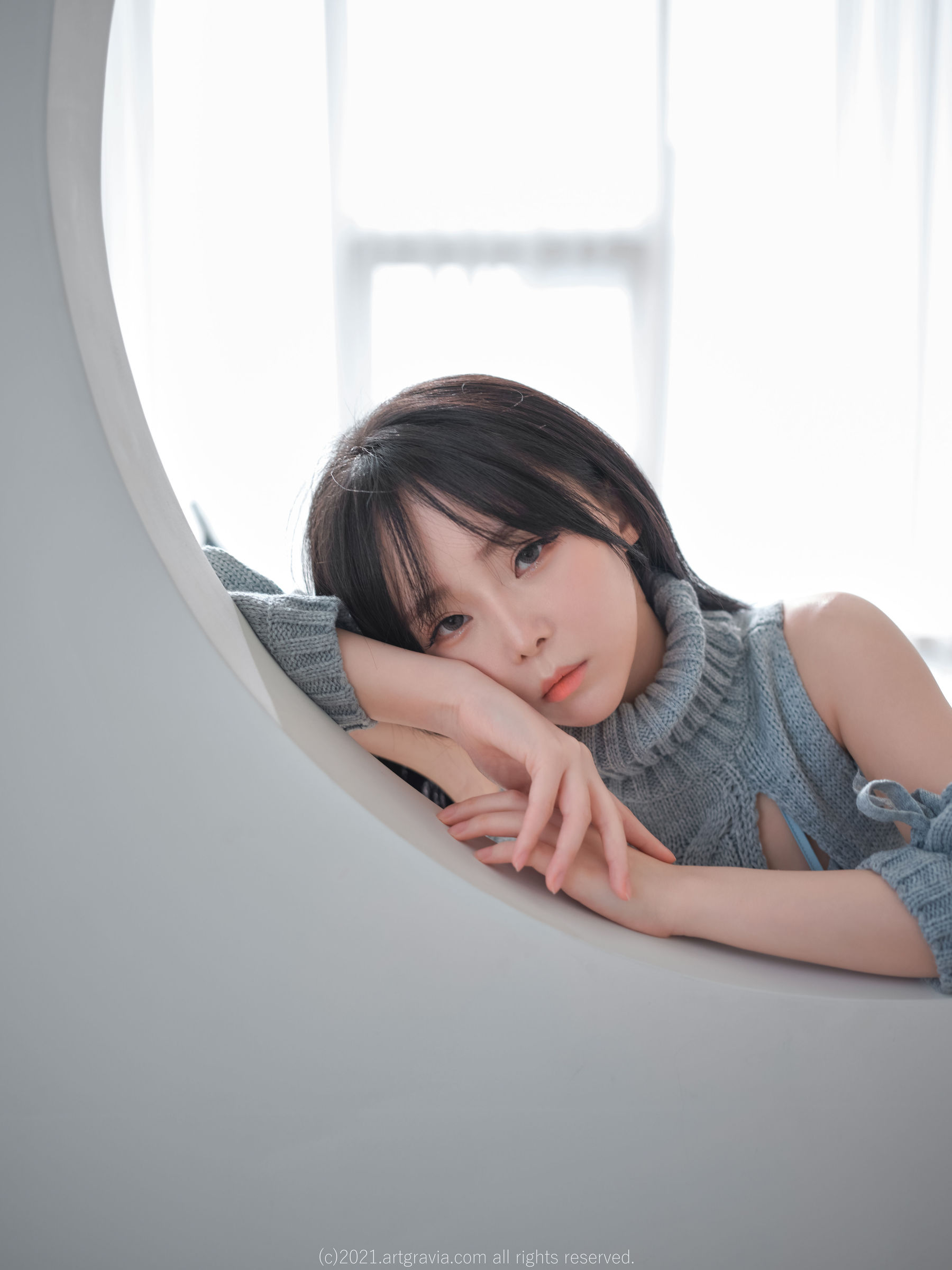 [ARTGRAVIA] VOL.243 Ming Sunha - 漏洞毛衣+情趣内衣