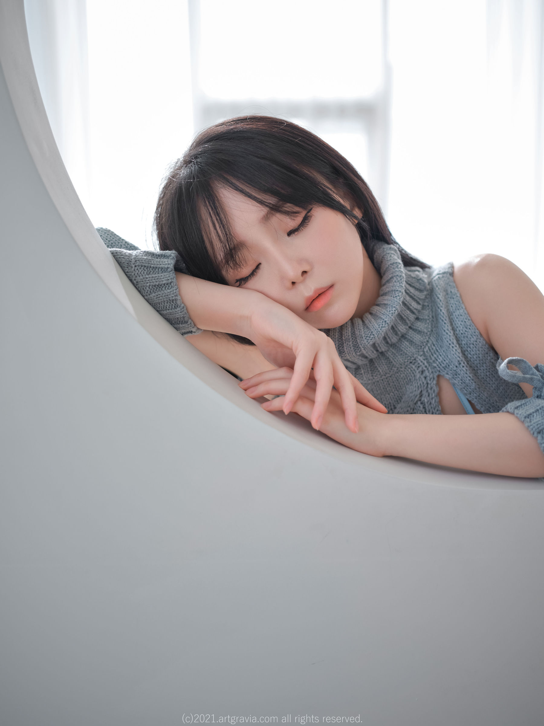 [ARTGRAVIA] VOL.243 Ming Sunha - 漏洞毛衣+情趣内衣