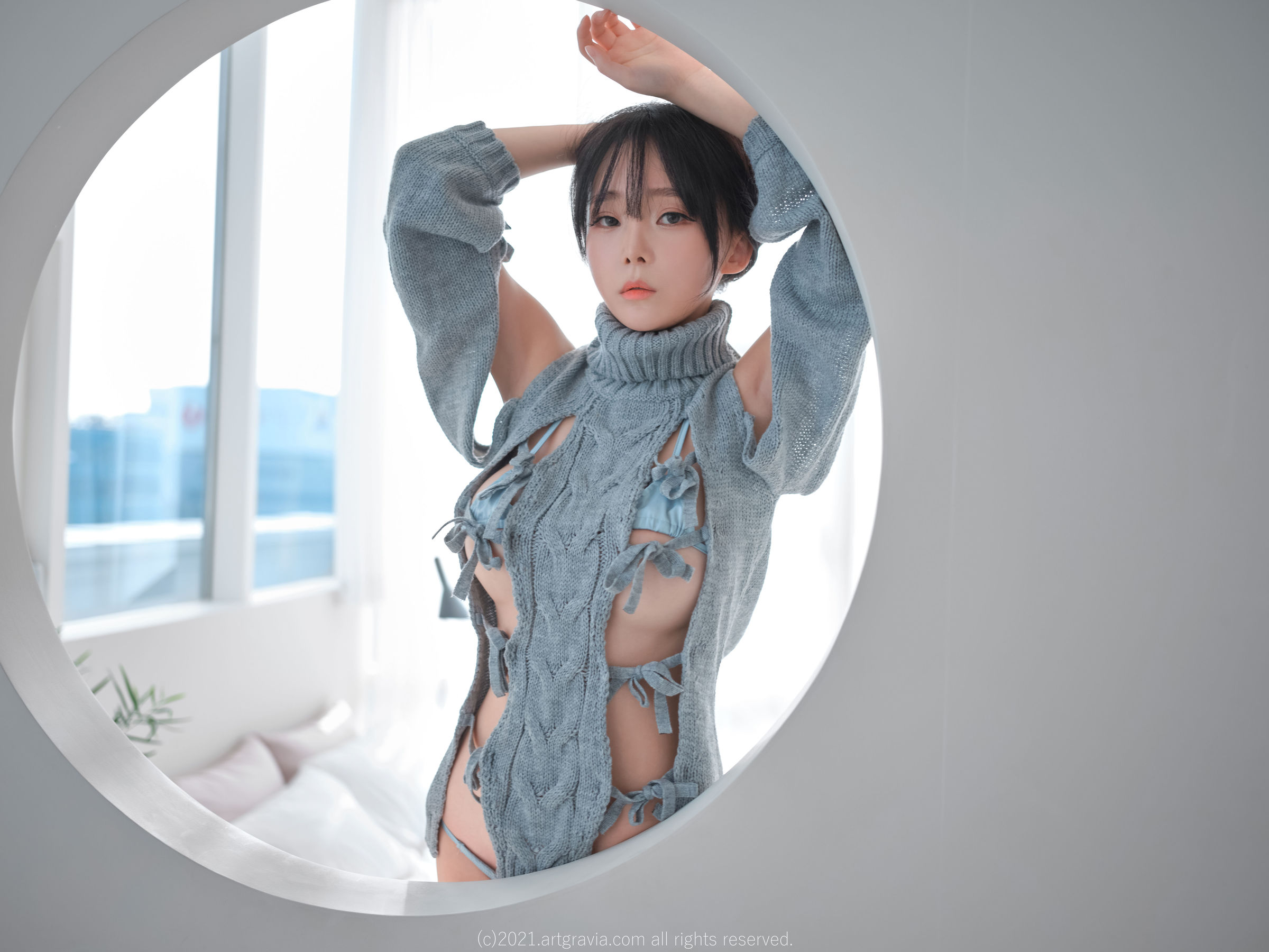 [ARTGRAVIA] VOL.243 Ming Sunha - 漏洞毛衣+情趣内衣