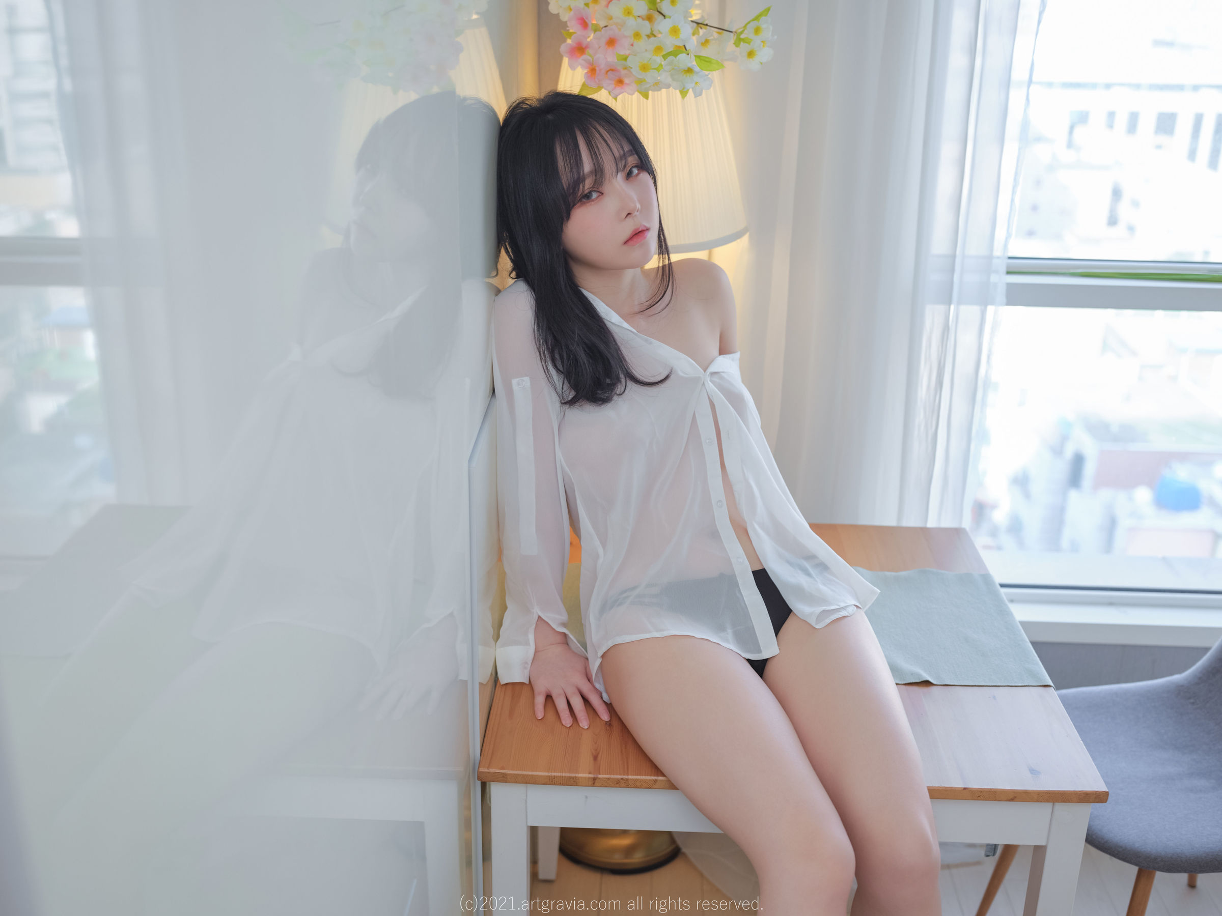 [ARTGRAVIA] VOL.261 Ming Sunha - 白衬衫女友居家诱惑