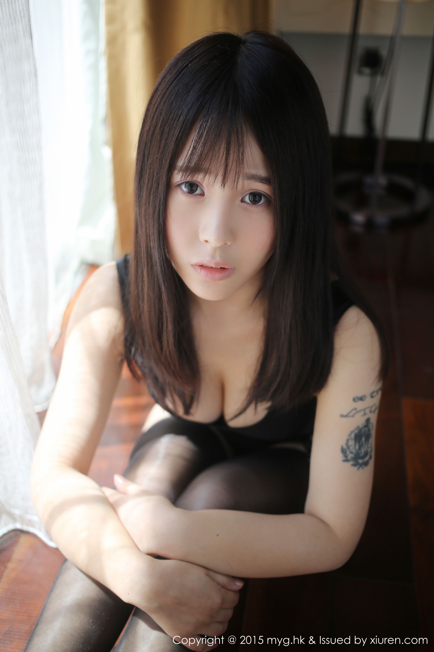 Evelyn艾莉《高叉死库水+黑丝吊袜》 [美媛馆MyGirl] Vol.166
