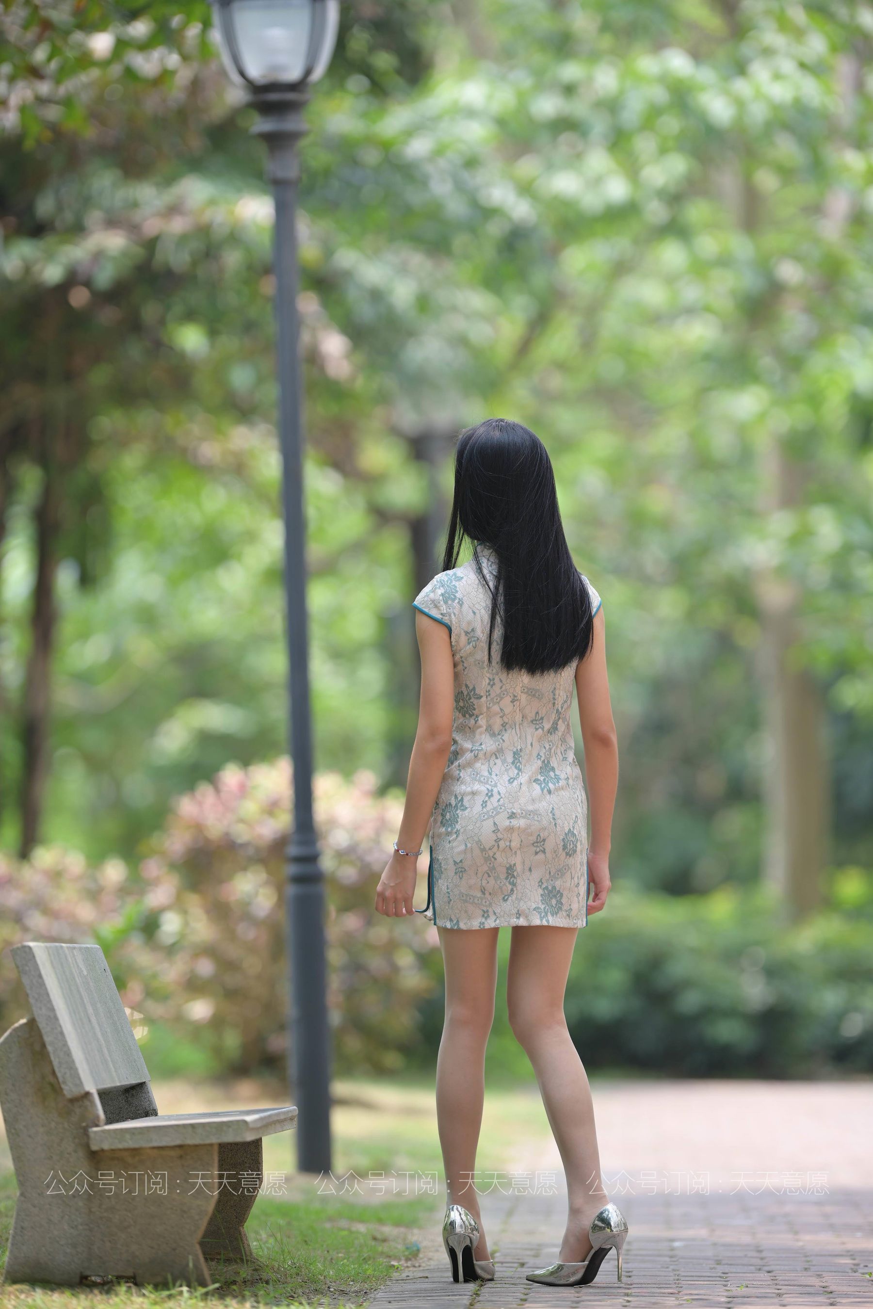 [IESS异思趣向] 丝享家 796：宁宁《绿荫旗袍秀》