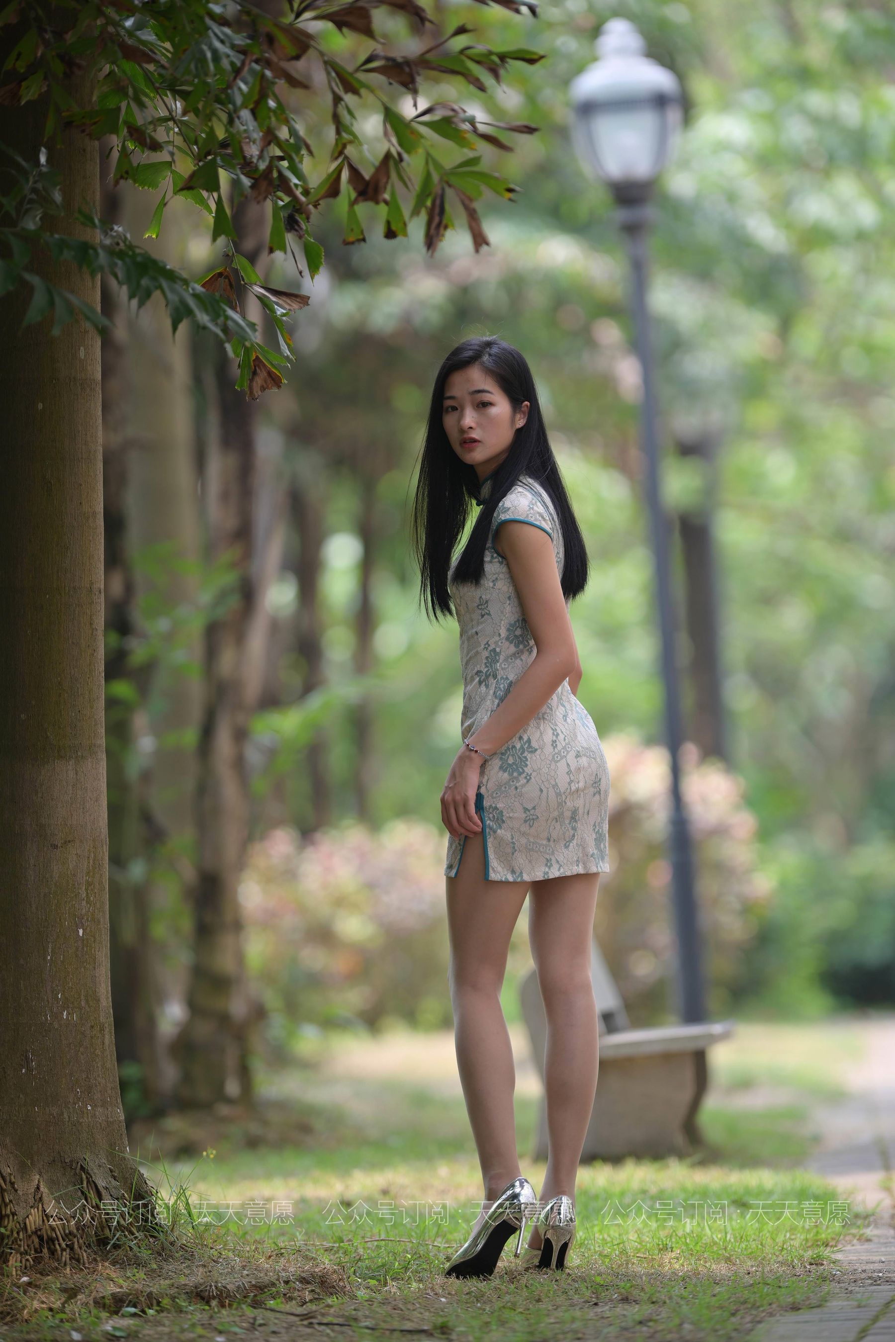 [IESS异思趣向] 丝享家 796：宁宁《绿荫旗袍秀》