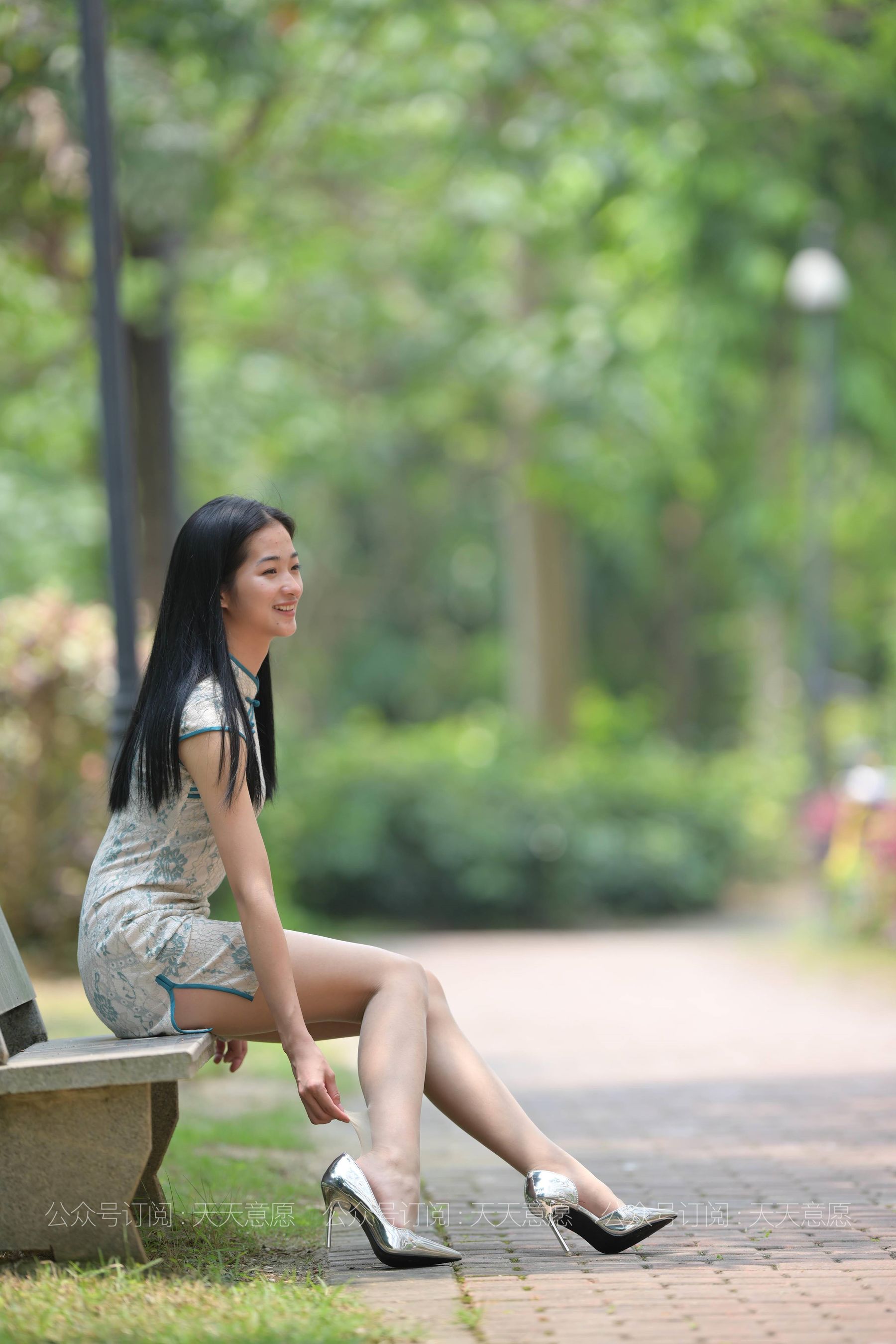 [IESS异思趣向] 丝享家 796：宁宁《绿荫旗袍秀》
