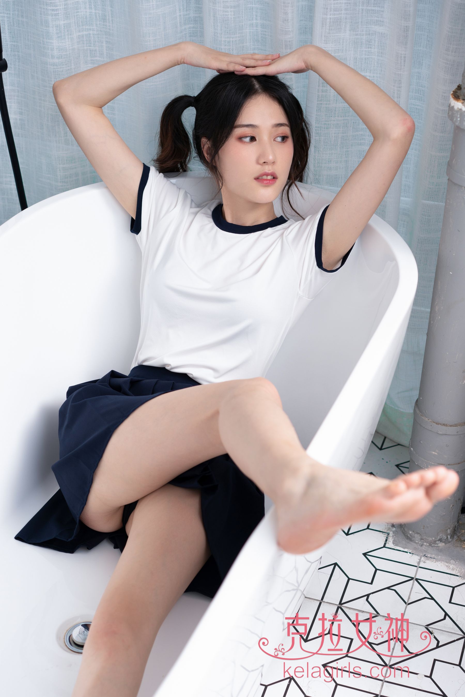 [克拉女神Kelagirls]  苏棠 学妹の蕾丝T裤