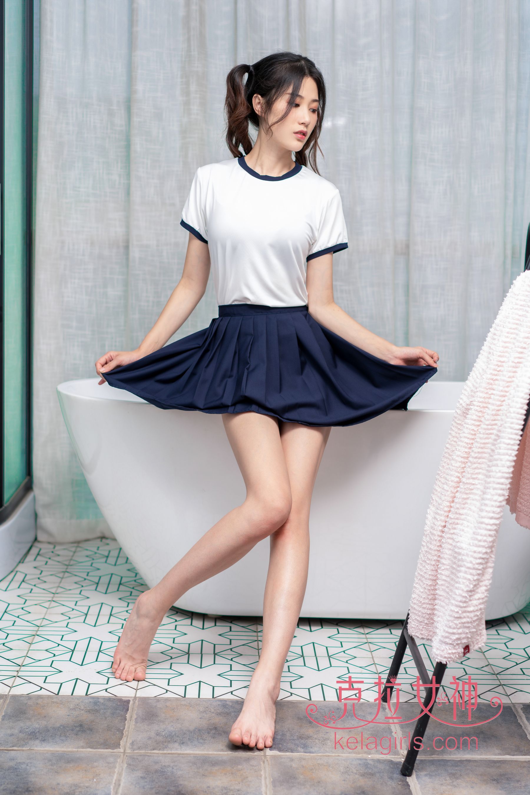 [克拉女神Kelagirls]  苏棠 学妹の蕾丝T裤