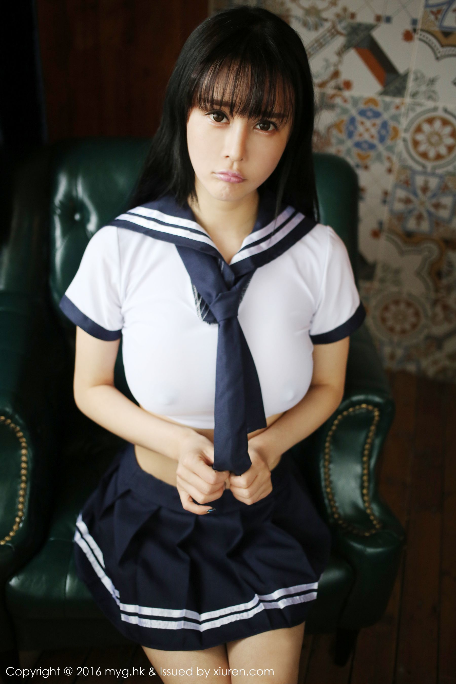 蔡文钰Angle《水手服学生制服》 [美媛馆MyGirl] Vol.212
