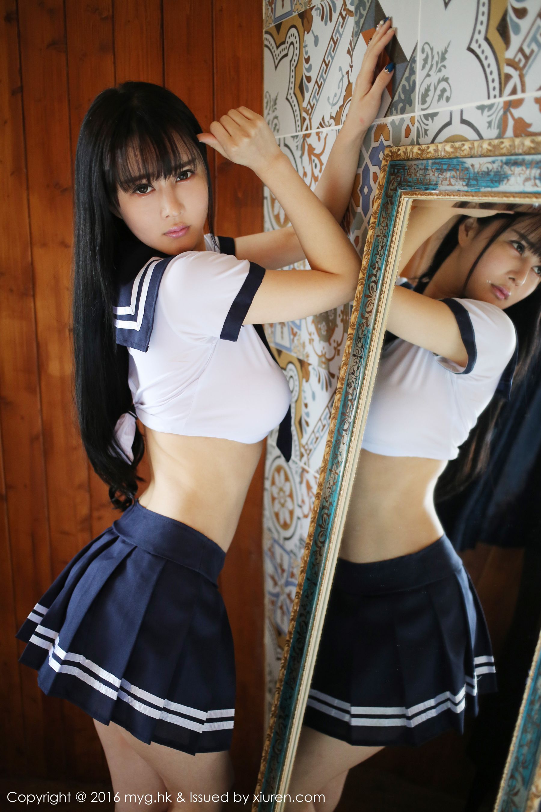 蔡文钰Angle《水手服学生制服》 [美媛馆MyGirl] Vol.212