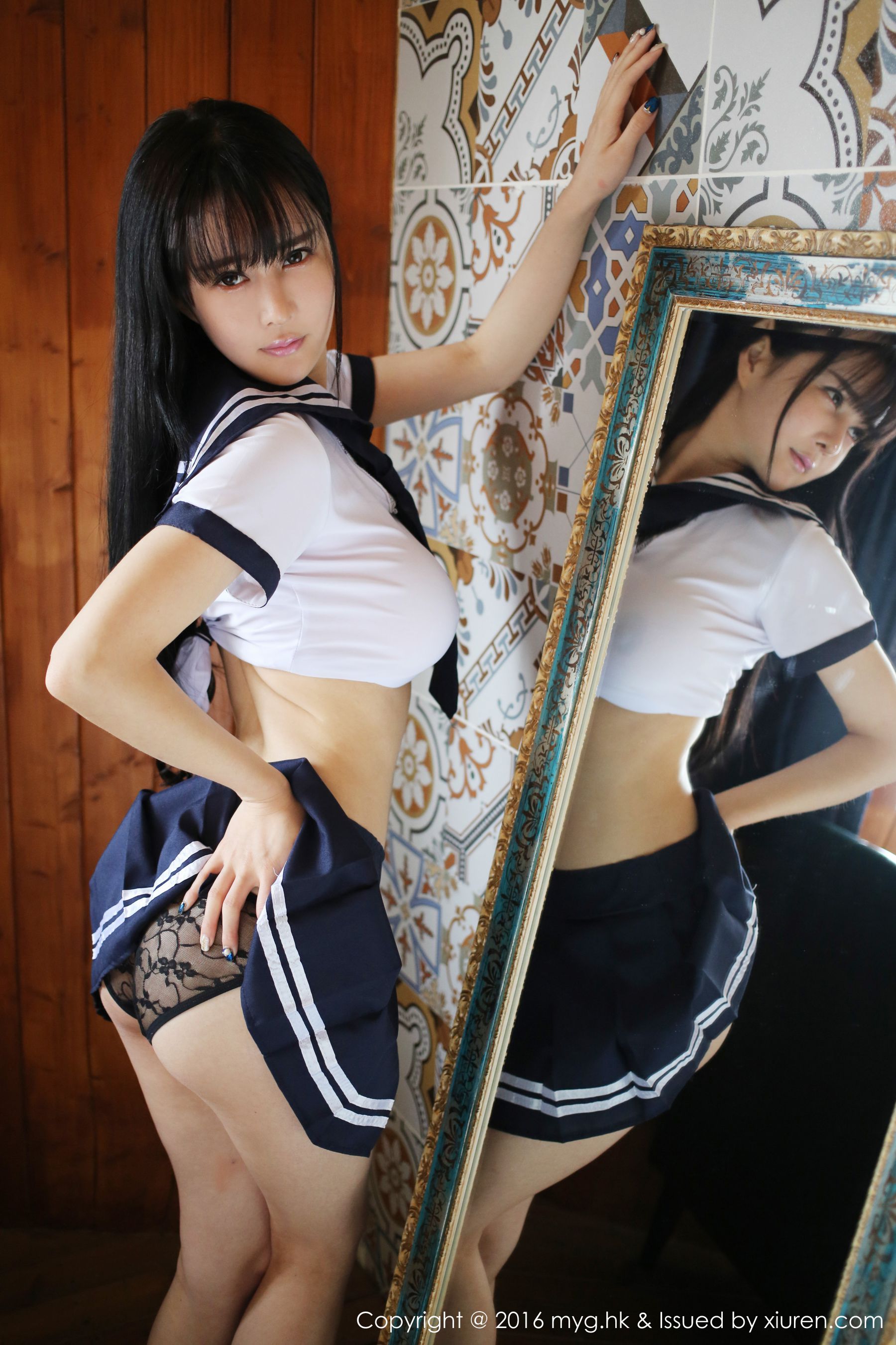 蔡文钰Angle《水手服学生制服》 [美媛馆MyGirl] Vol.212