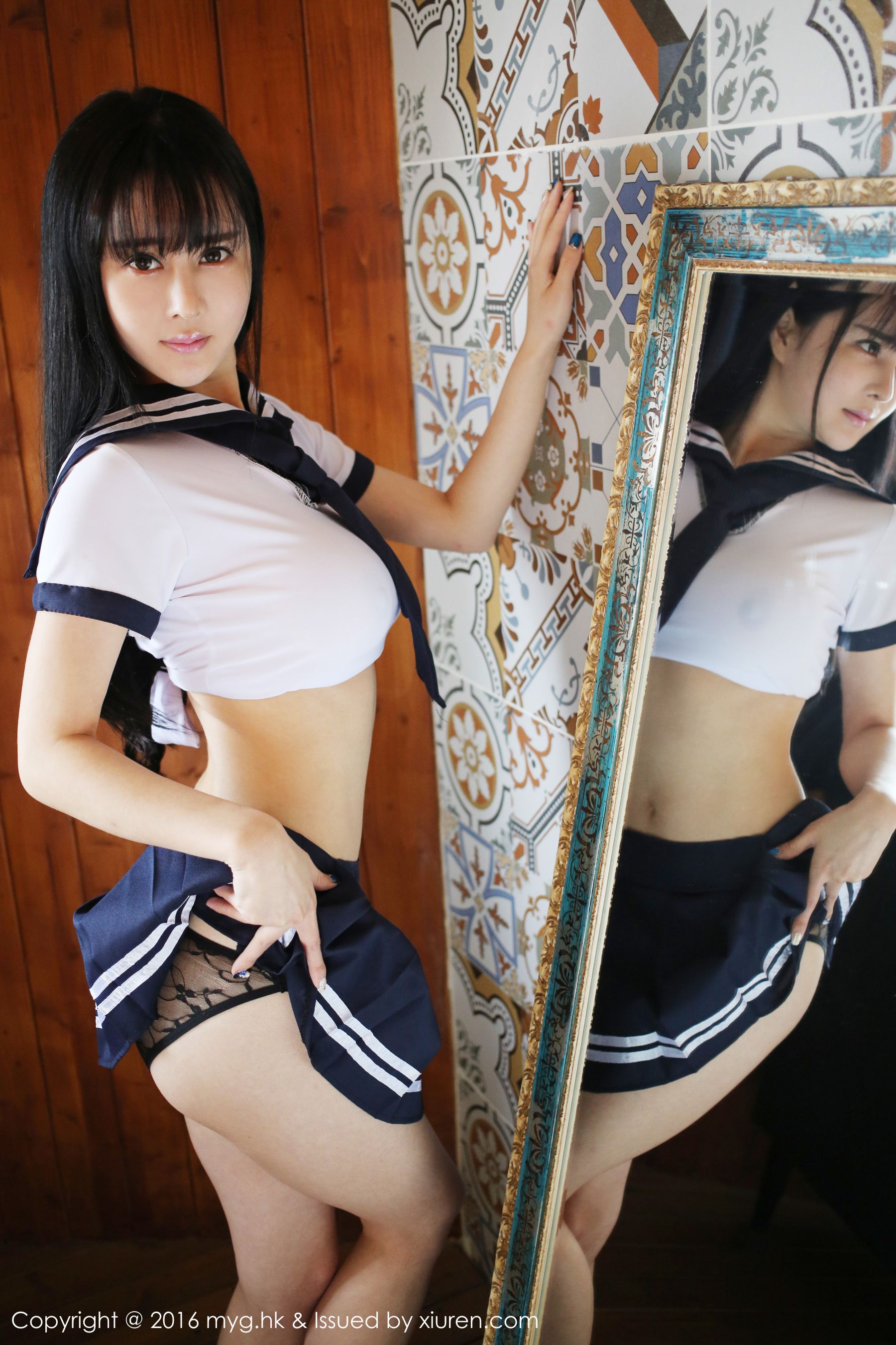蔡文钰Angle《水手服学生制服》 [美媛馆MyGirl] Vol.212