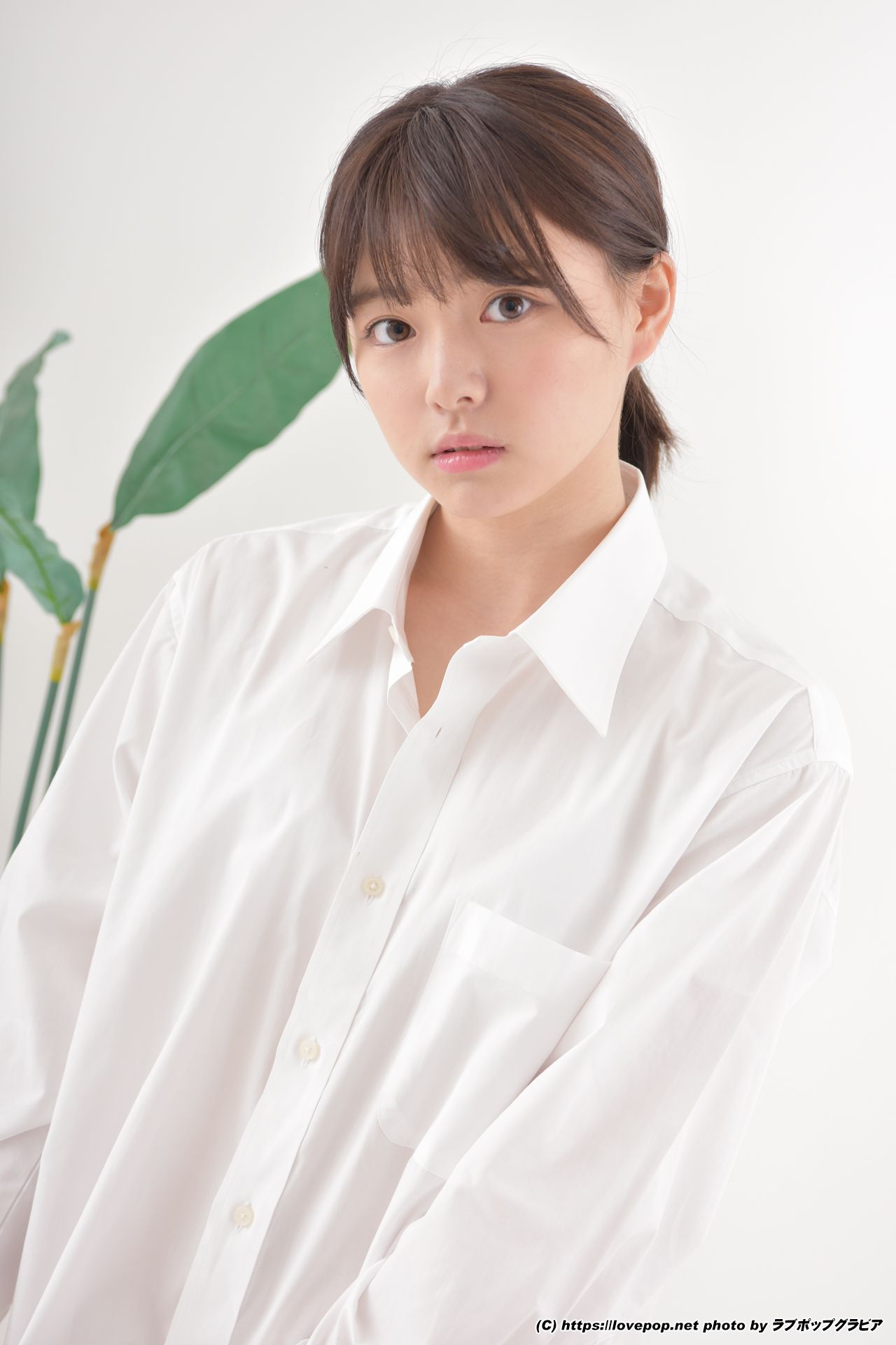 [LOVEPOP] 葉月つばさ 濡れた髪でワイシャツを羽織り…☆彼シャツ Photo - PPV