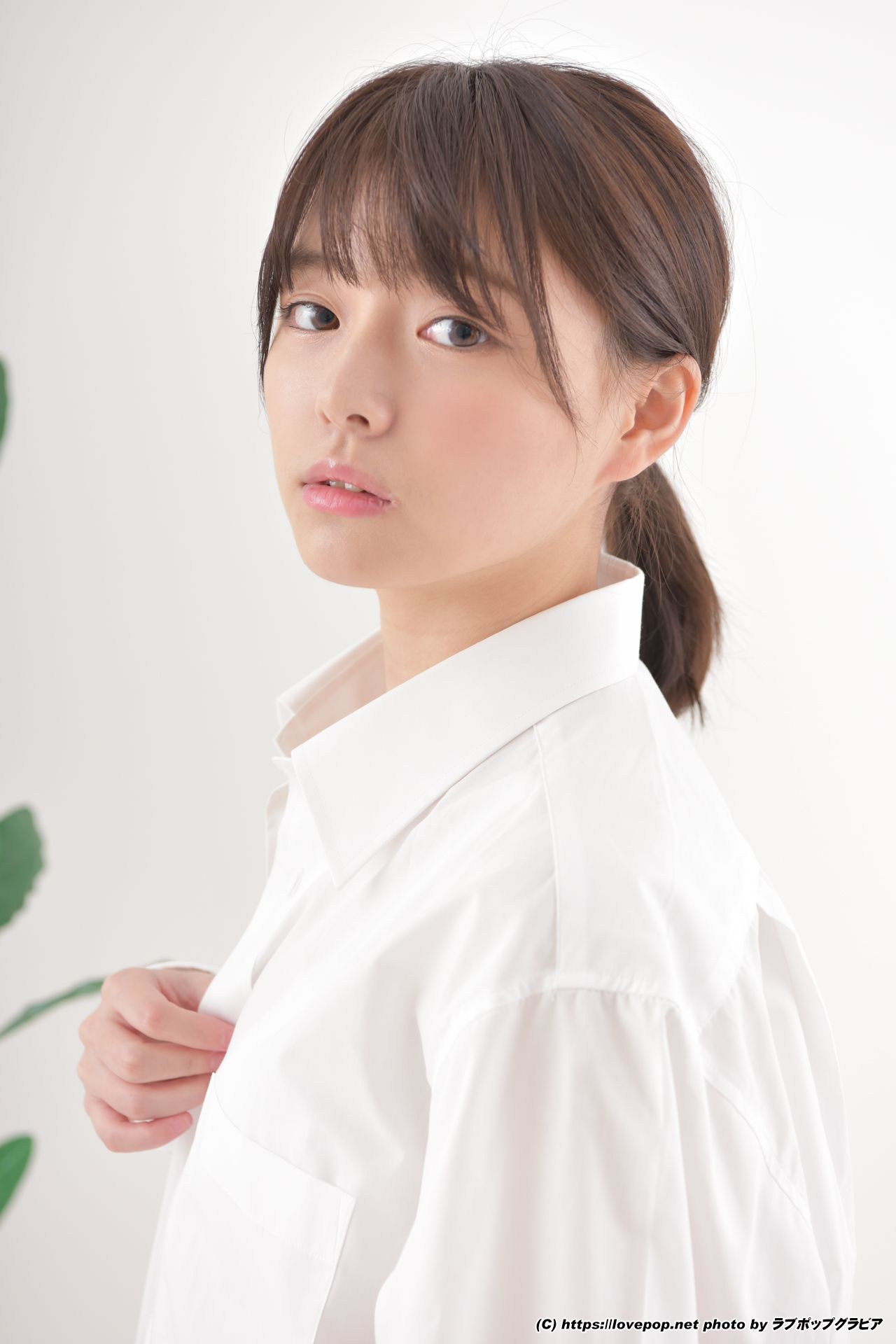 [LOVEPOP] 葉月つばさ 濡れた髪でワイシャツを羽織り…☆彼シャツ Photo - PPV