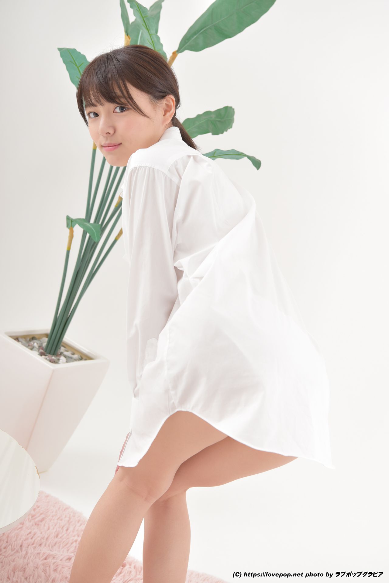 [LOVEPOP] 葉月つばさ 濡れた髪でワイシャツを羽織り…☆彼シャツ Photo - PPV
