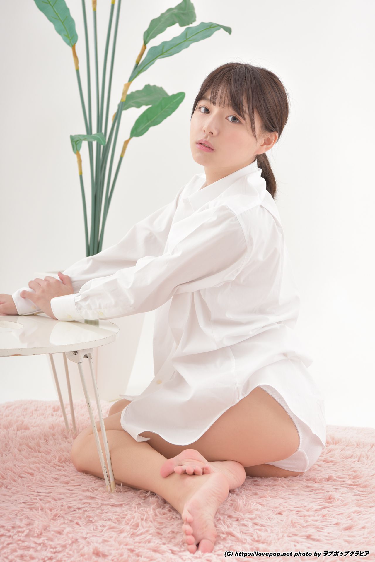 [LOVEPOP] 葉月つばさ 濡れた髪でワイシャツを羽織り…☆彼シャツ Photo - PPV