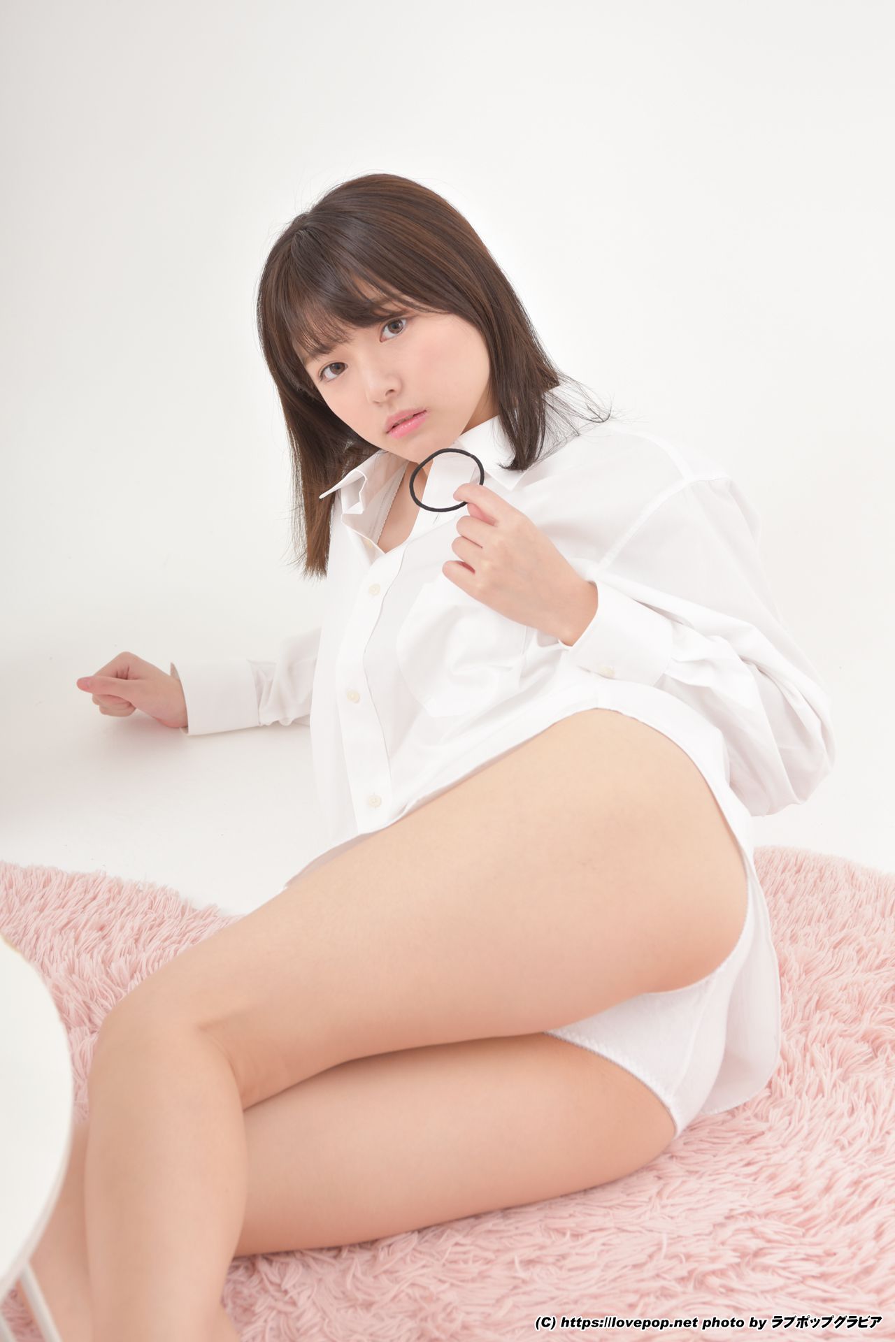 [LOVEPOP] 葉月つばさ 濡れた髪でワイシャツを羽織り…☆彼シャツ Photo - PPV